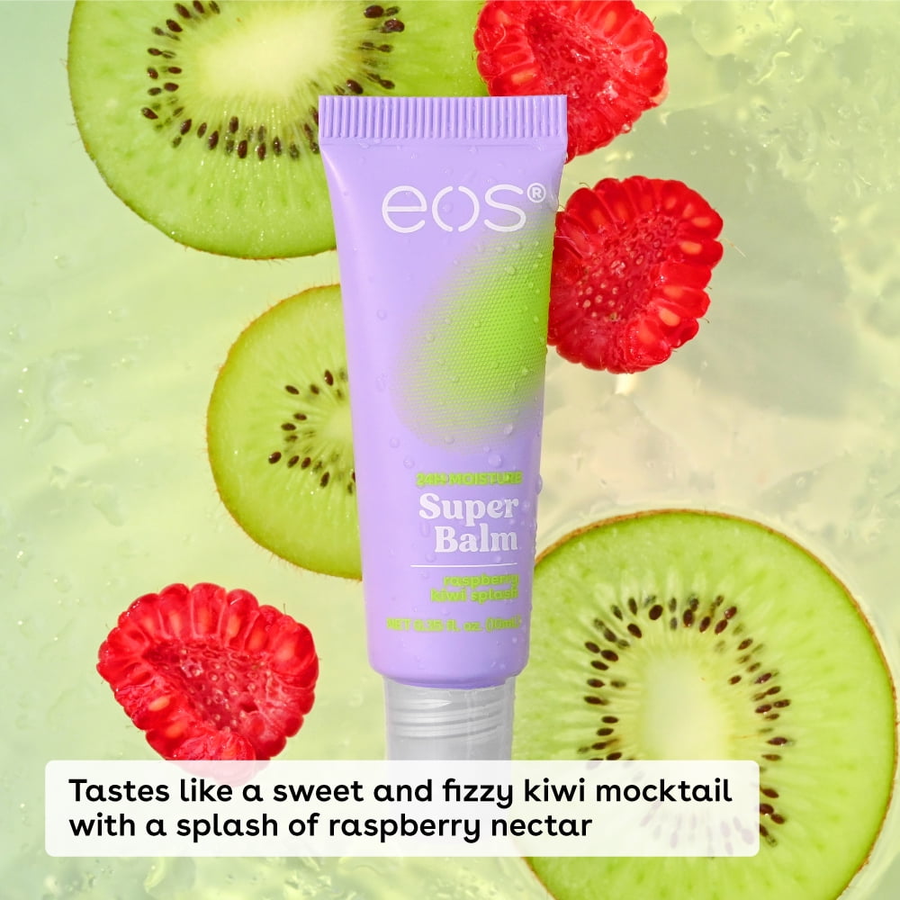 eos Super Balm Lip Treatment, Raspberry Kiwi Splash, Deep Hydration (0.35 fl oz, 1-Pack) k407c - Image 2