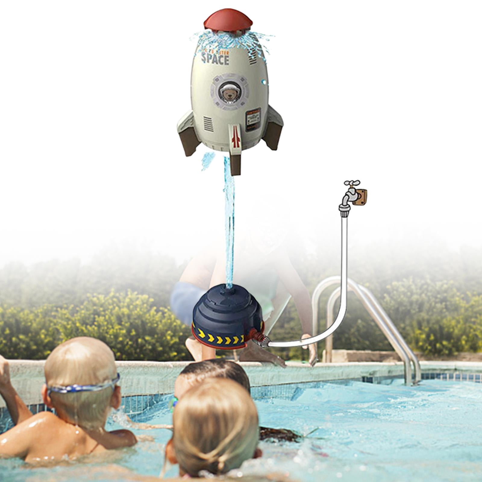 Shamjina Rocket Sprinkler Toy Outdoor Water Spray Launcher (White, 6 ft Height) spn3i