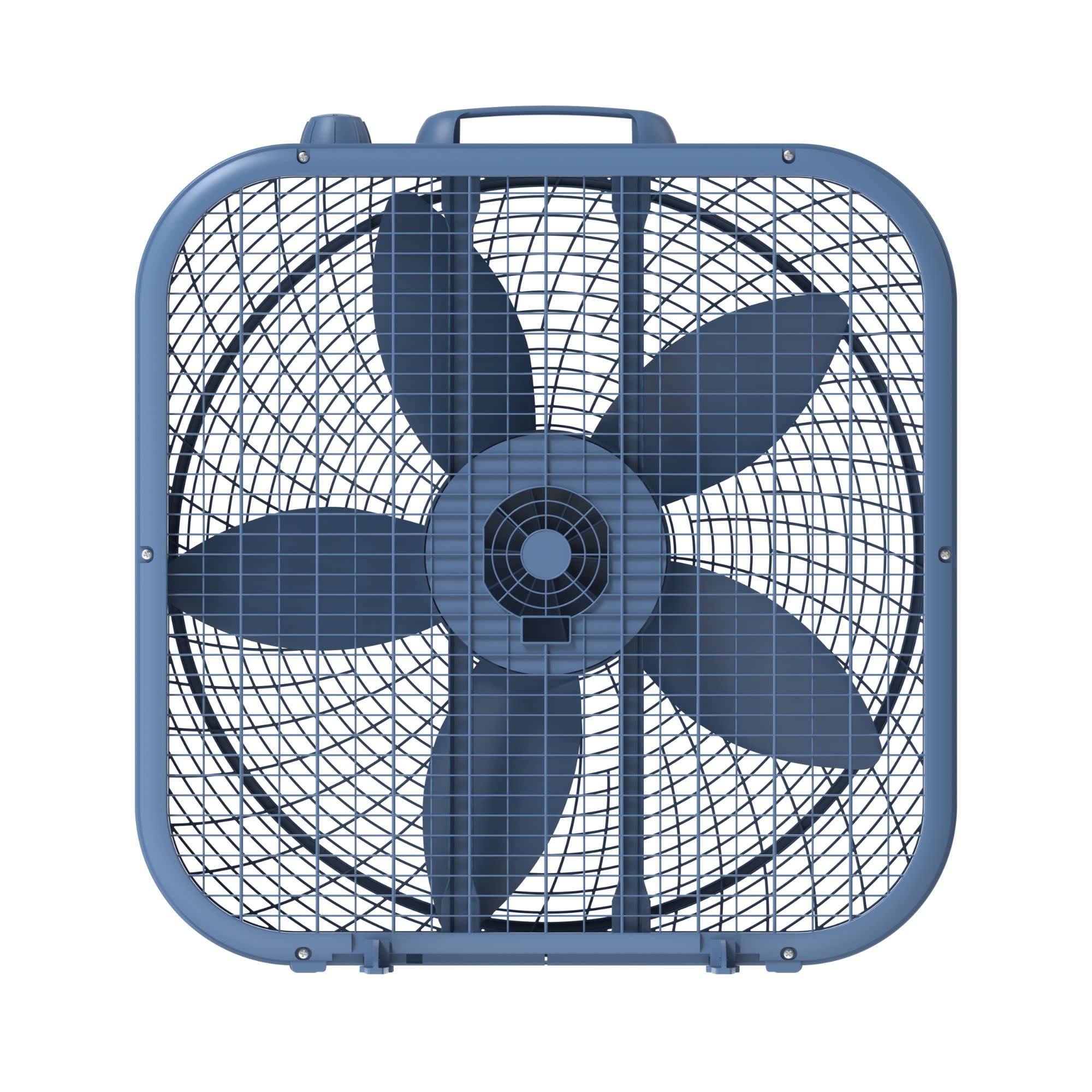 Lasko 20 in Cool Colors Classic Box Fan, Portable Floor or Window Cooling Fan with 3 Speeds (Laguna Blue, 20 in) f4r3m