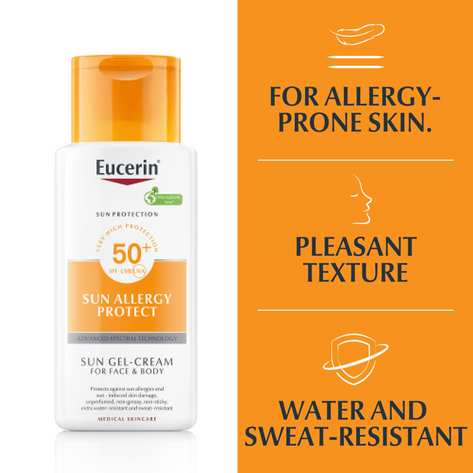 Eucerin Sun Allergy Protect Sun Gel-Cream SPF50+ High Protection (5.07 fl oz) qo5n5