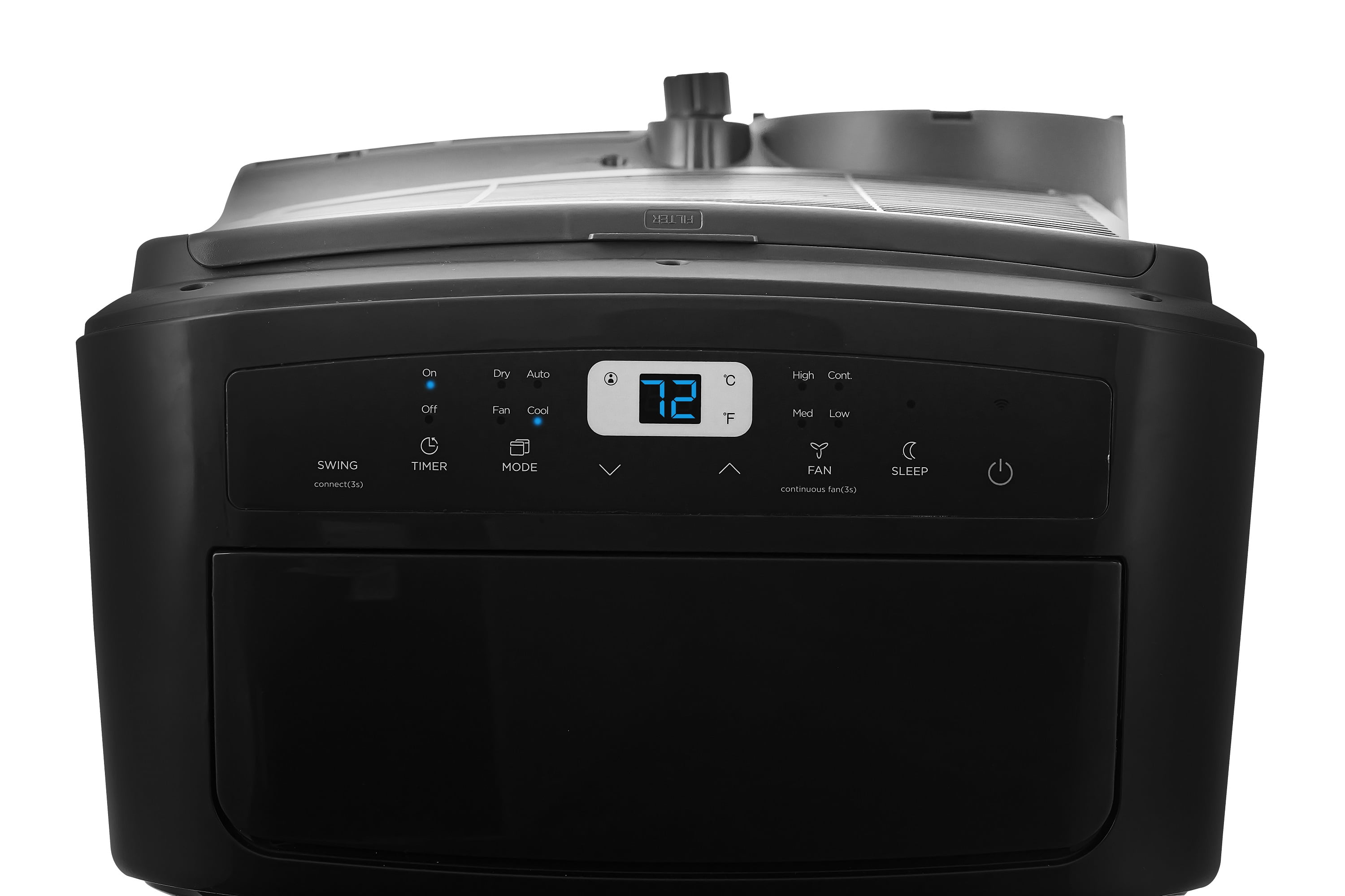 Midea 8,000 BTU Portable Air Conditioner, 3-In-1 Dehumidifier and Fan with Wi-Fi and Alexa (Gray, 350 sq. ft.) bq8h5