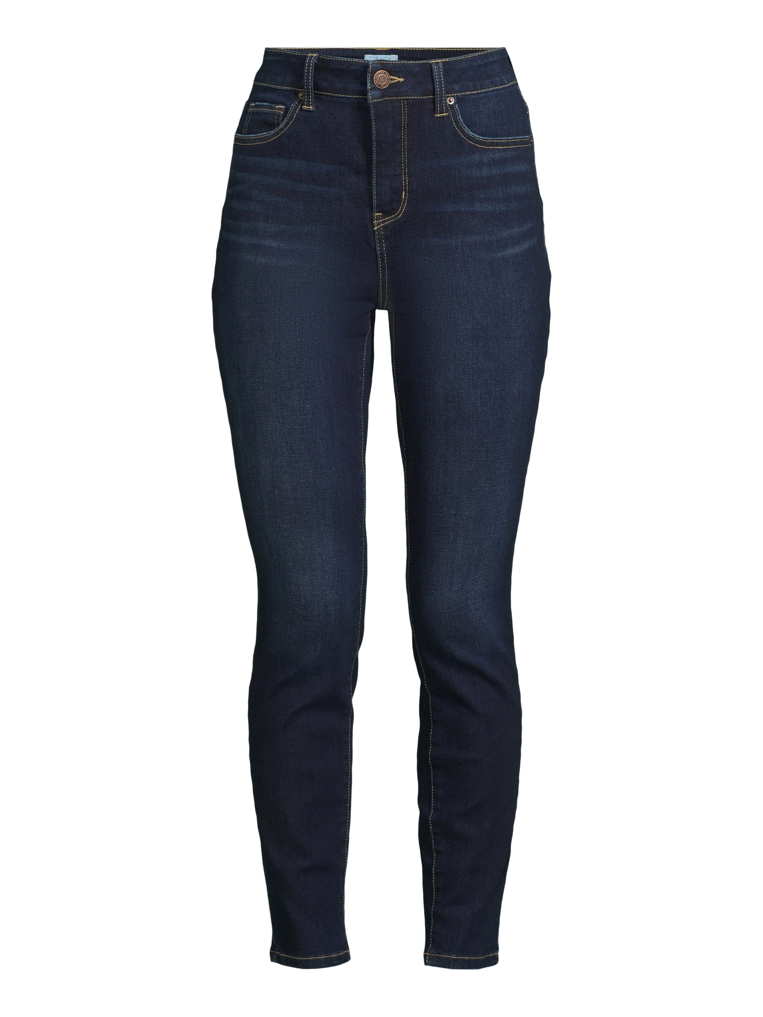 Time and Tru Women's High Rise Skinny Jeans (Grey, Size 2) 1yan0