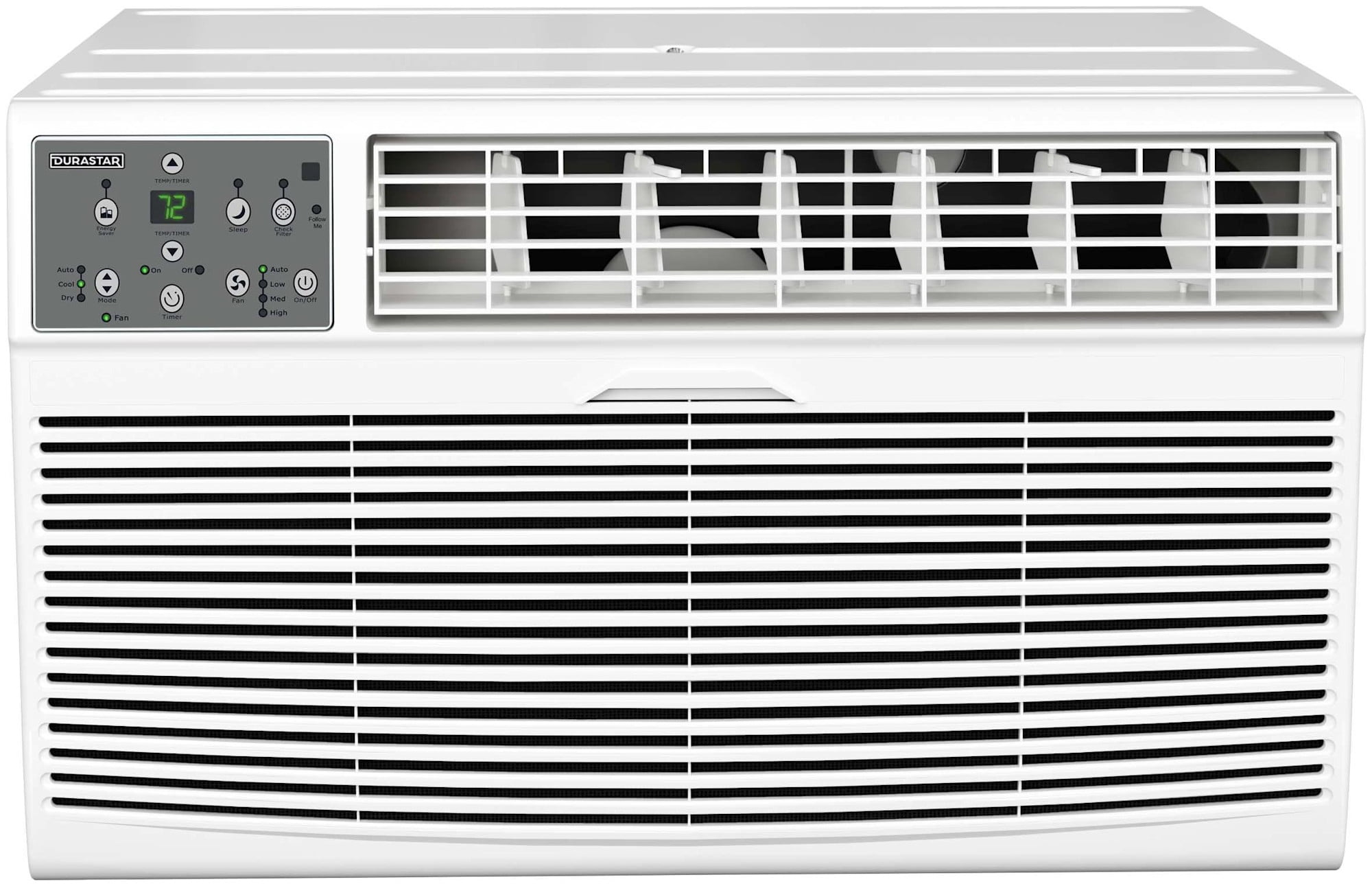 Durastar 14000 BTU Through the Wall Air Conditioner with 10000 BTU Supplemental Heating and Remote Control (White, 208/230V) hnplj