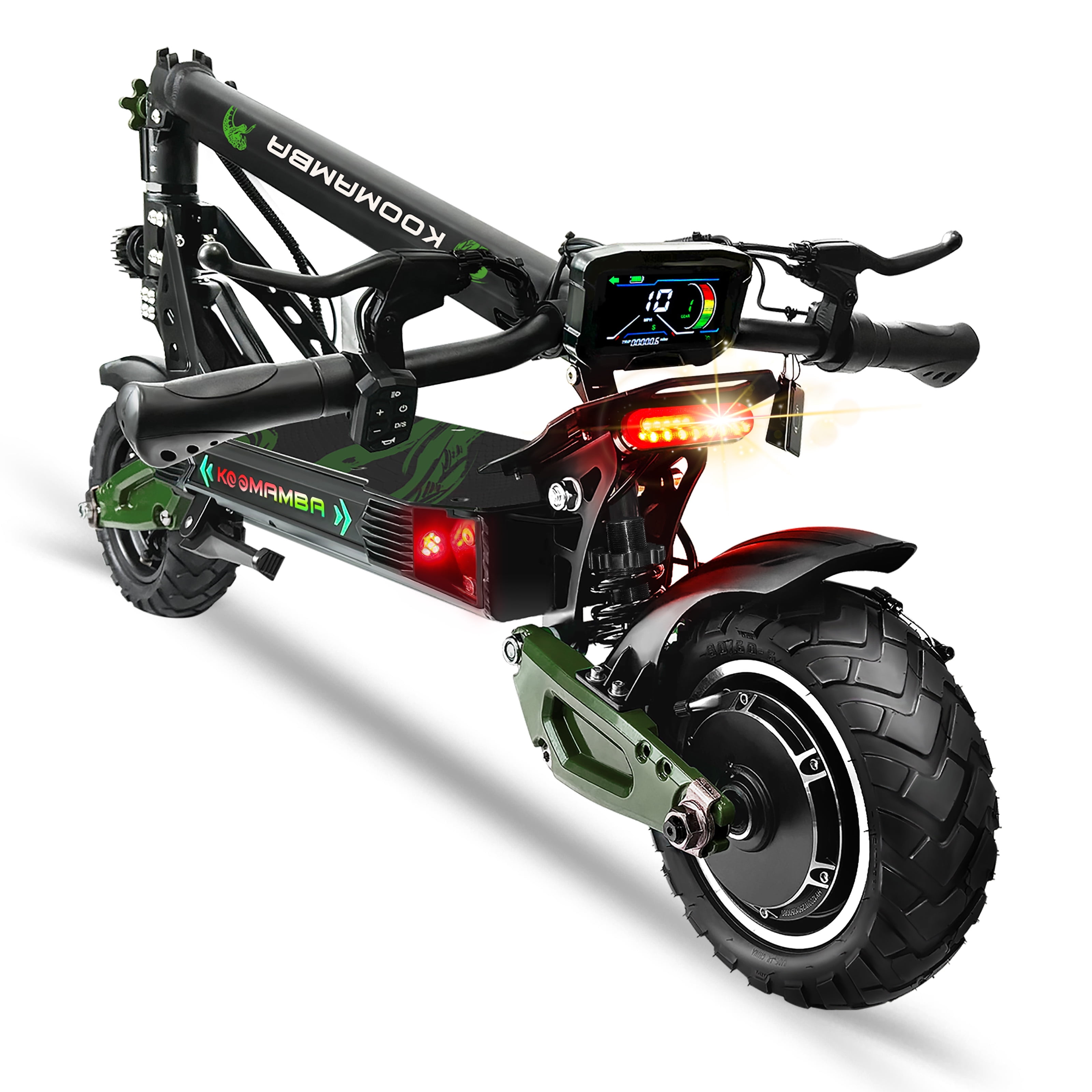 ZonDoo ZU10 Electric Scooter for Adults, High-Performance Foldable Commuter with Seat (Blue, 10 in Tire) d91s5