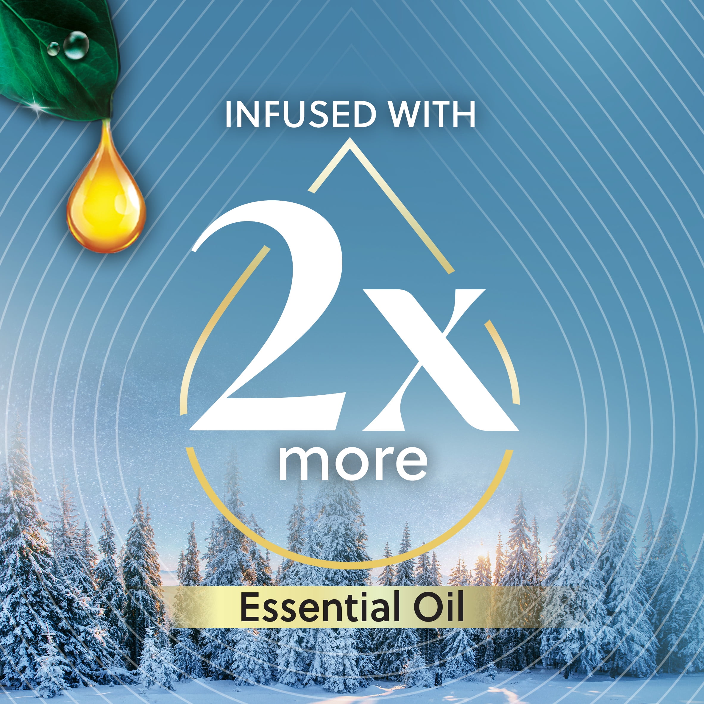 Air Wick Vibrant Plug-In Scented Oil Refills, Glistening Snow and Frosted Mint (5 Count) 9mgtg