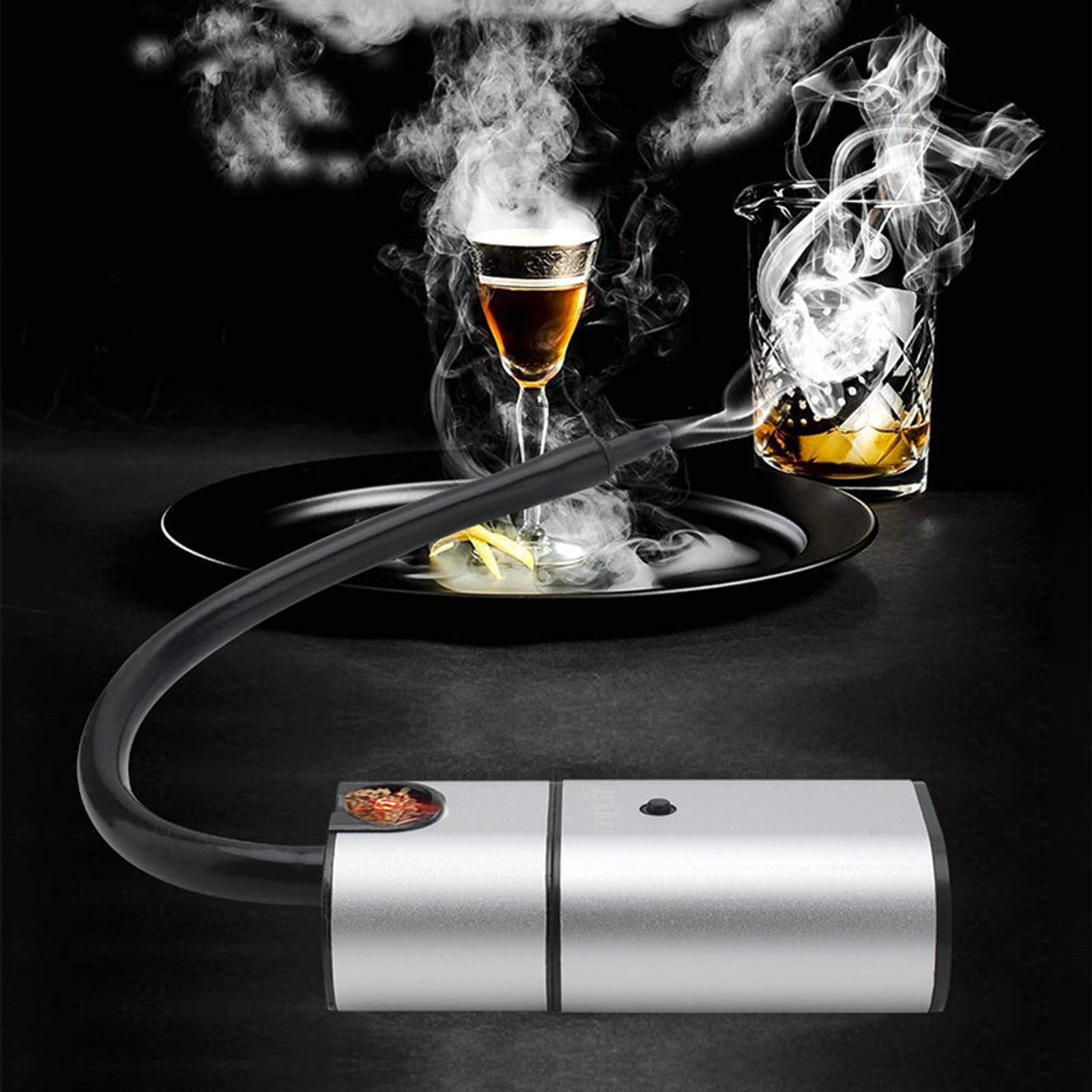 VALSEEL Portable Cold Smoke Generator for BBQ Grills and Smokers (Silver, 8 in) 7qbz8