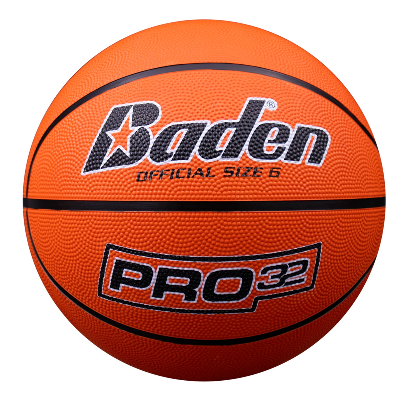 Baden Pro32 Basketball Durable Rubber Grip Indoor Outdoor Training Ball (Blue, 29.5 in) x077n