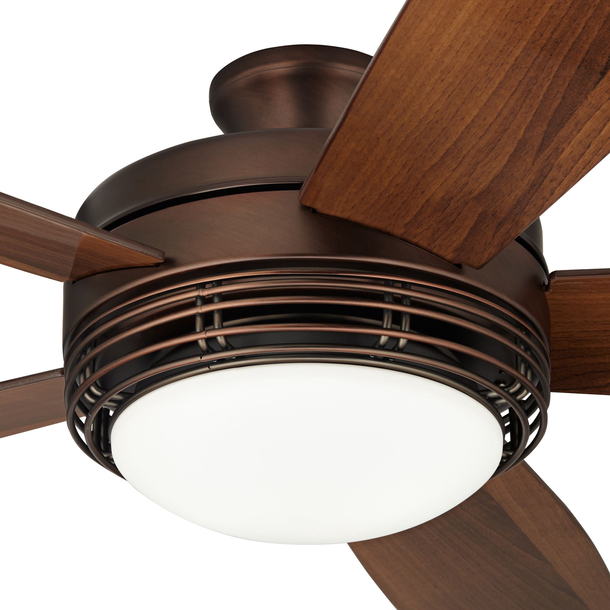 Casa Vieja Province Modern Indoor Outdoor Ceiling Fan with LED Light and Remote (Oil Brushed Bronze, 60 in) 4y0gy