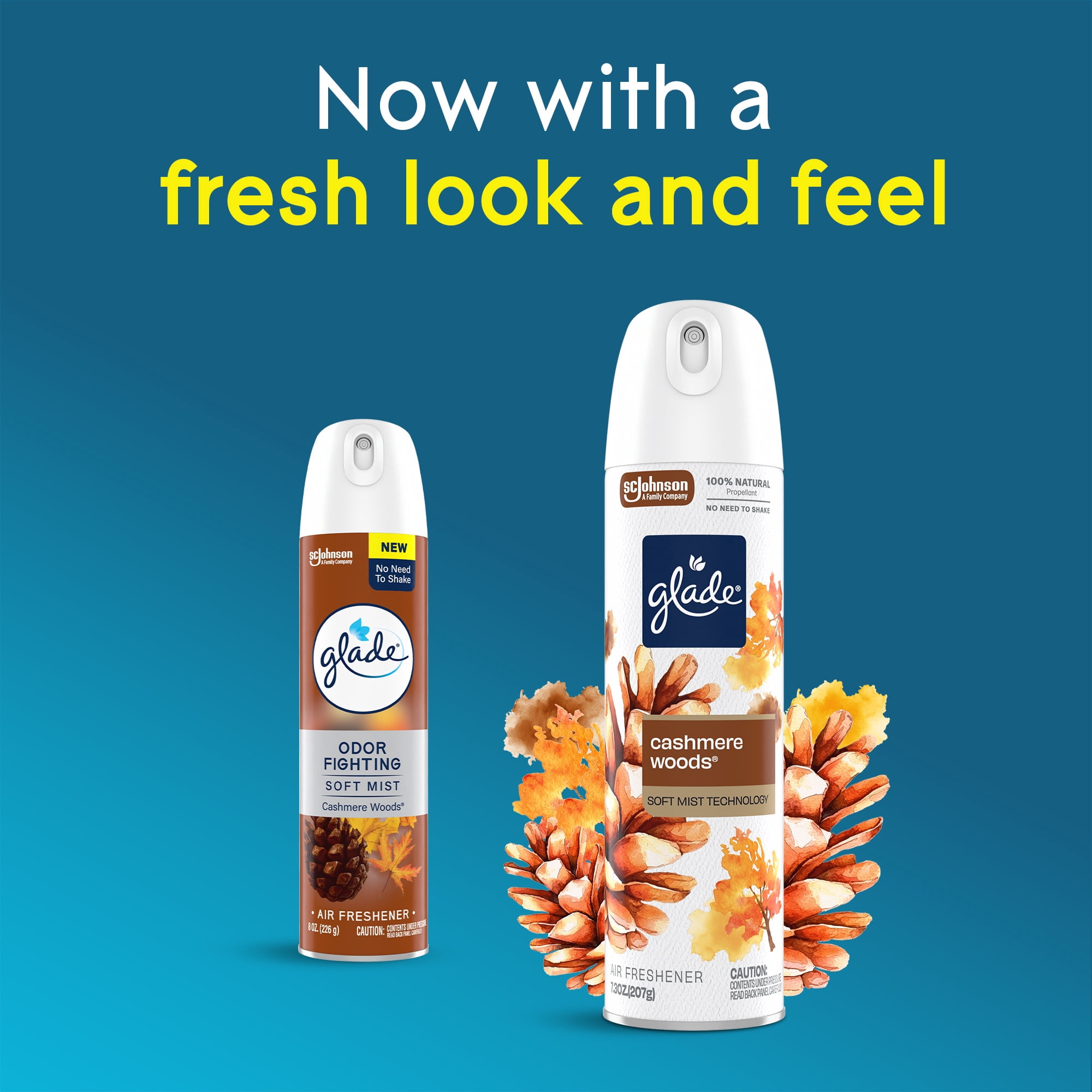 Glade Soft Mist Odor Fighting Air Freshener, Cashmere Woods Scent (7.3 oz) n2880