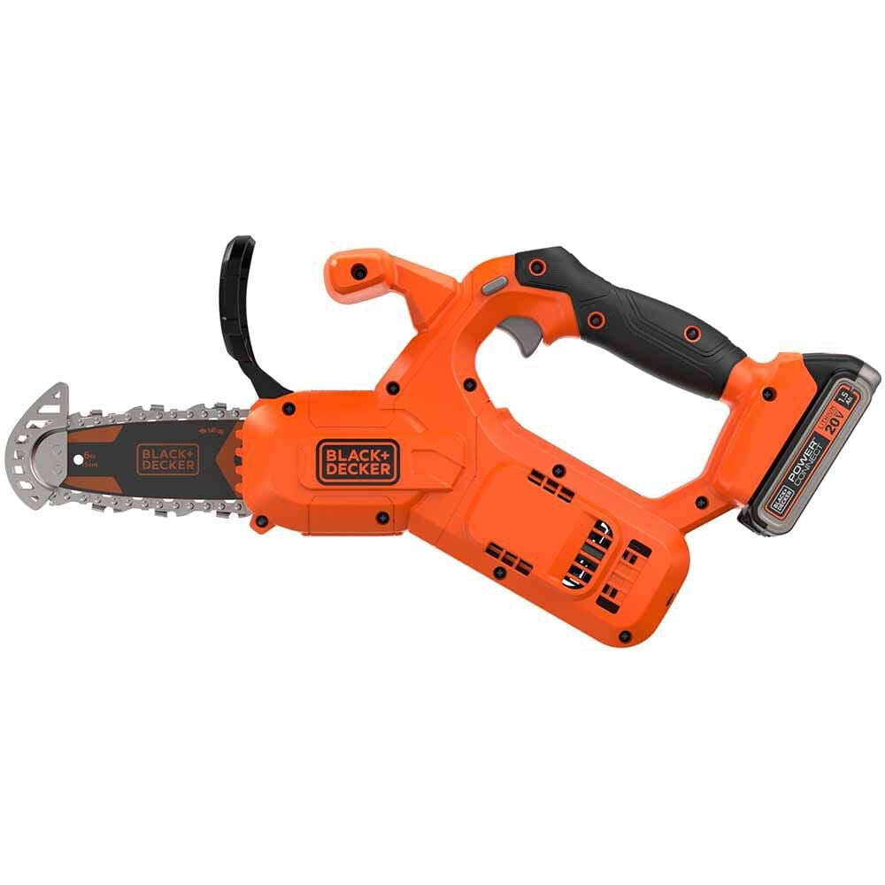 BLACK+DECKER 20V MAX Cordless Pruning Chainsaw Kit with 1.5 Ah Battery (6 in Bar) aezi2
