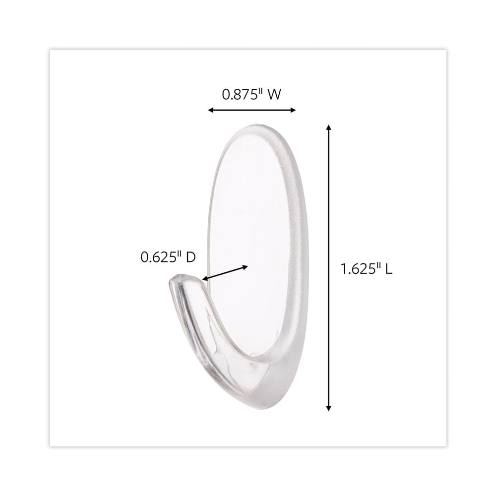 Command Clear Adhesive Hooks and Strips, Damage-Free Hanging for Home and Office (Clear, 50 Hooks and 50 Strips) 5ss4f
