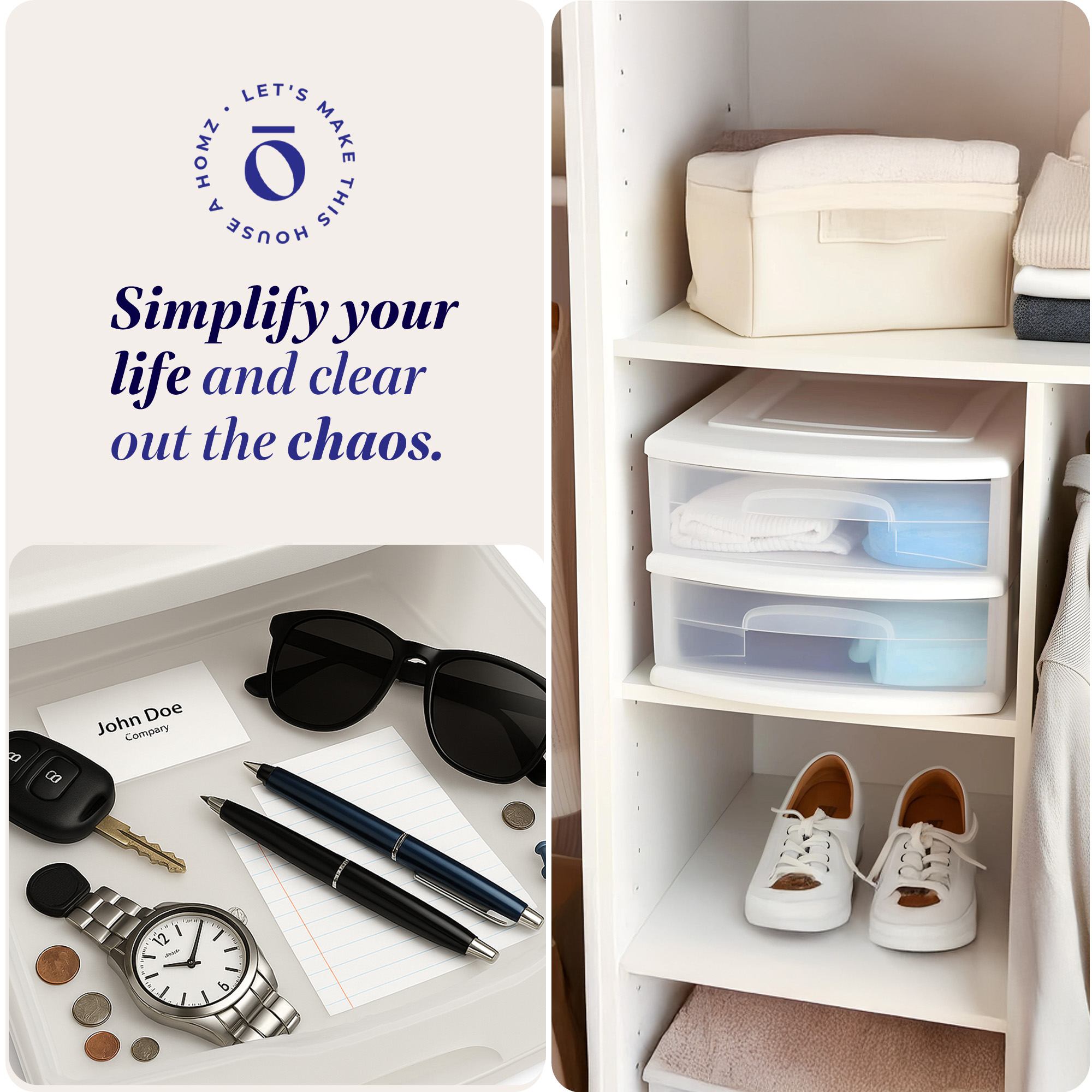 Homz Plastic 2-Drawer Medium Storage Cart Organizer with Clear Drawers (White, 2-Pack) x8qv8