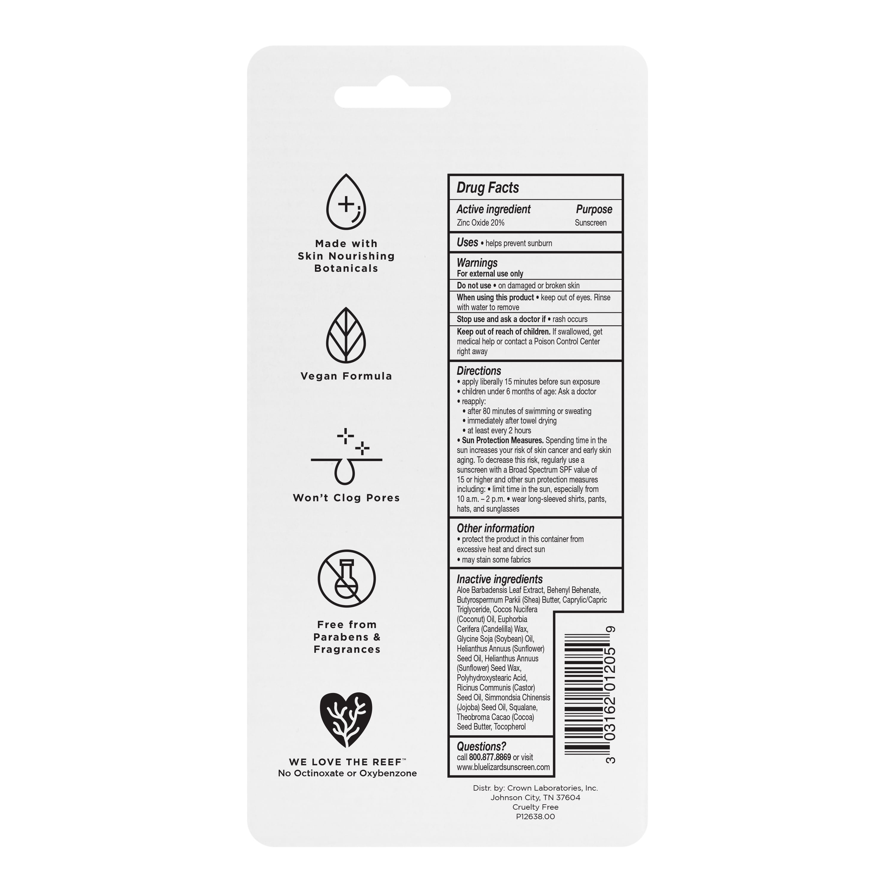 Blue Lizard Kids Mineral SPF 50 Sunscreen Stick (Blue, 0.5 oz) tfskl