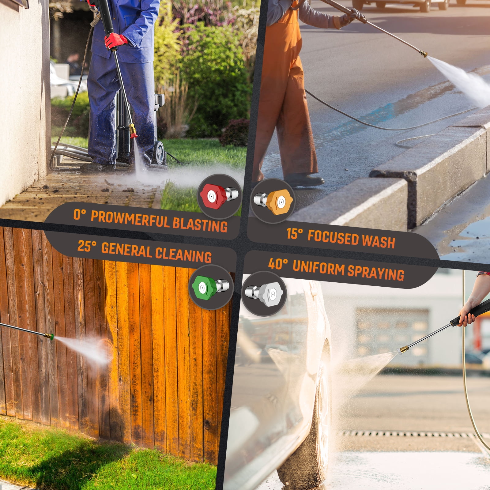 HONGDONG Electric Pressure Washer 4200 PSI 2.5 GPM Power Jet Cleaner with Foam Cannon and 25 ft Hose (4200 PSI, 25 ft) 1htqg
