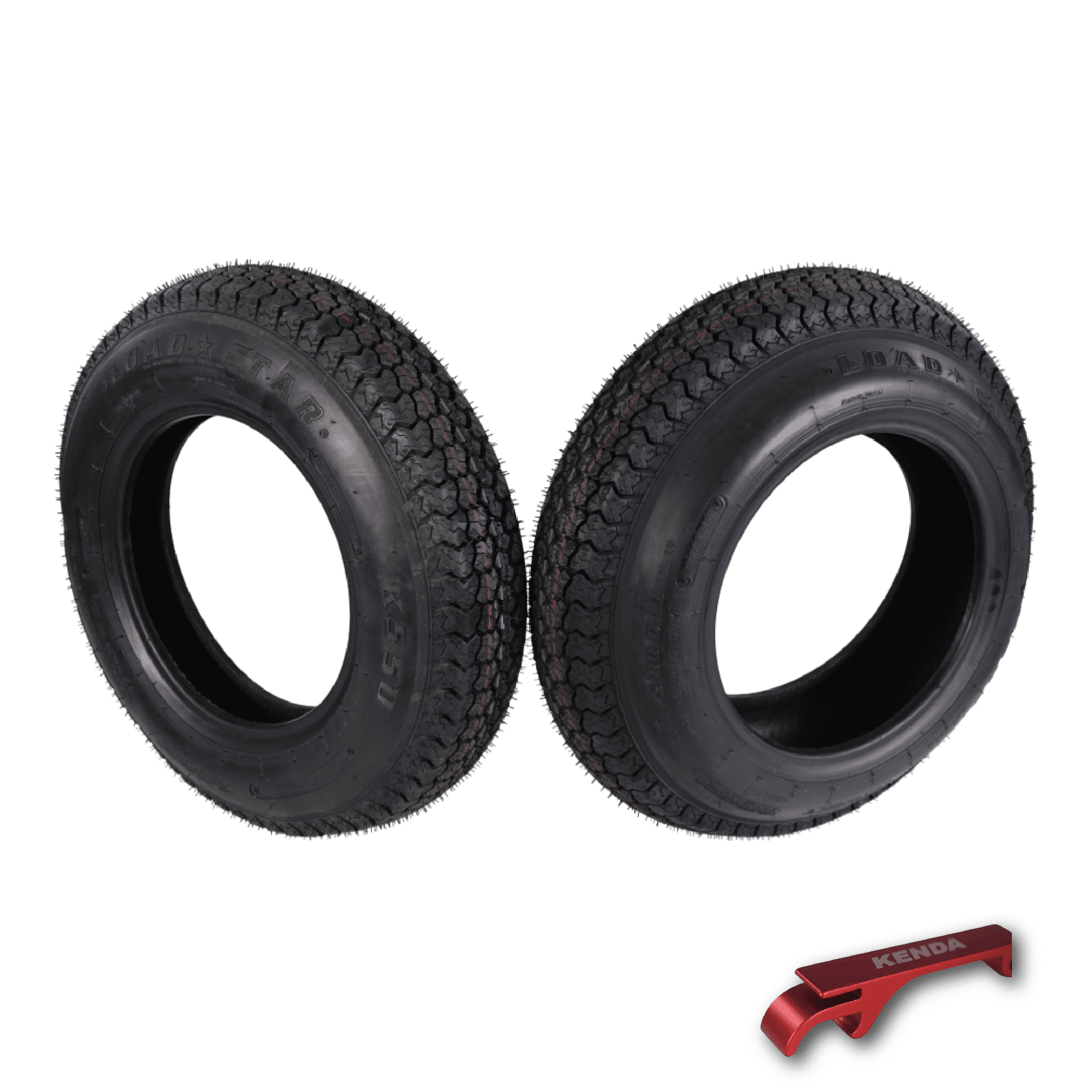 Kenda ST175/80D13 Load Star Trailer Tires, Heavy-Duty Bias-Ply, 6 Ply Rating (2 Pack) kfgfl