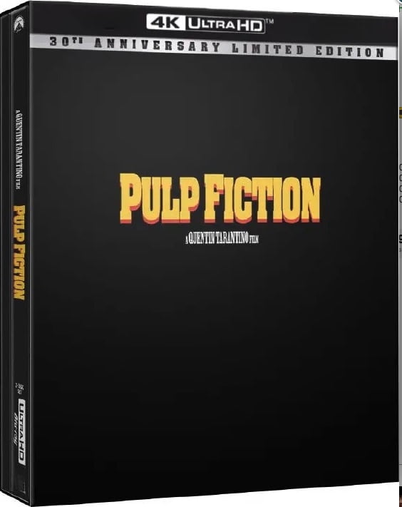 Paramount Pulp Fiction 30th Anniversary 4K UHD and Blu-ray Collector's Edition (2-Disc Set) g9whs