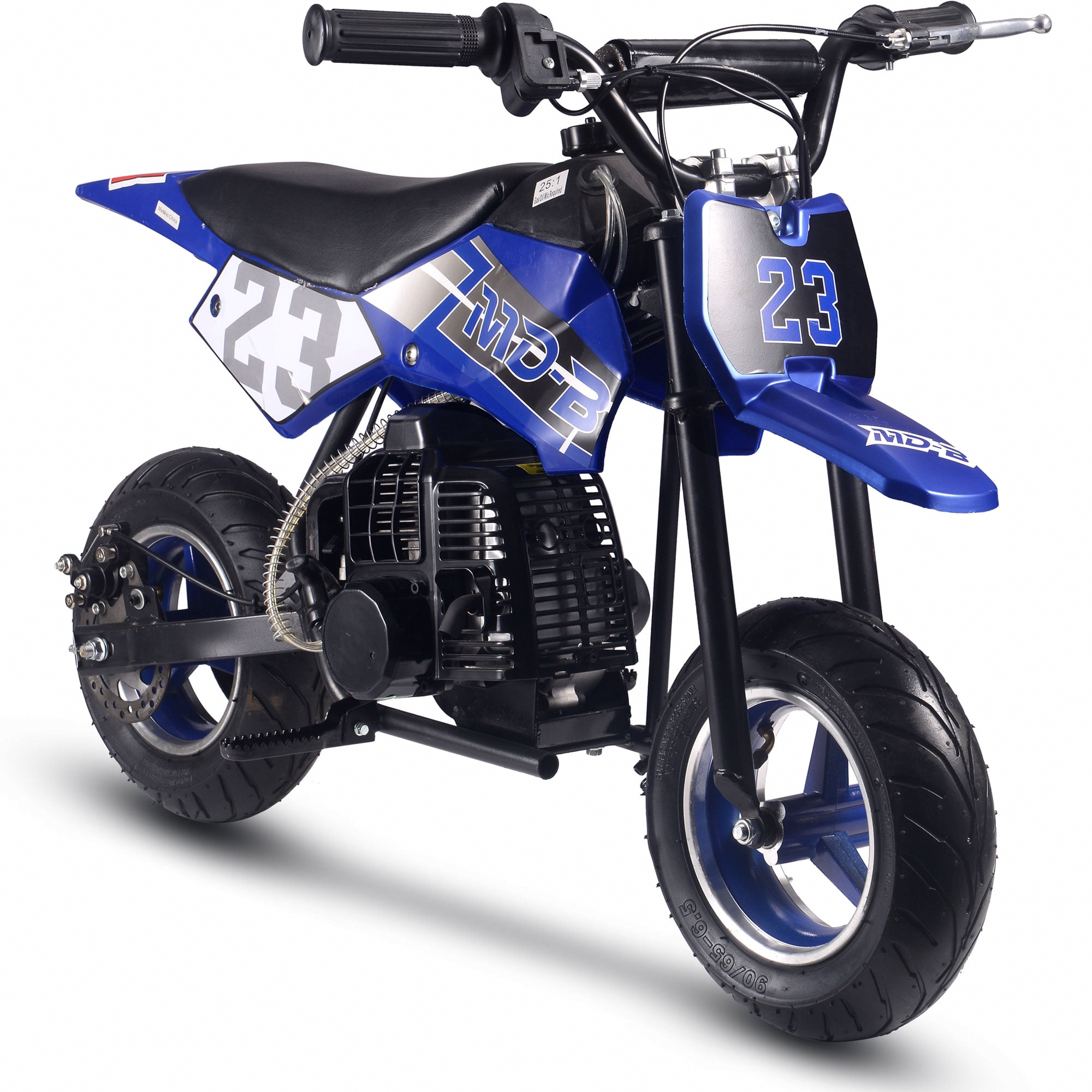 MotoTec DB-02 50cc 2-Stroke Gas Dirt Bike (Blue, 120 lb Max Capacity) daxix