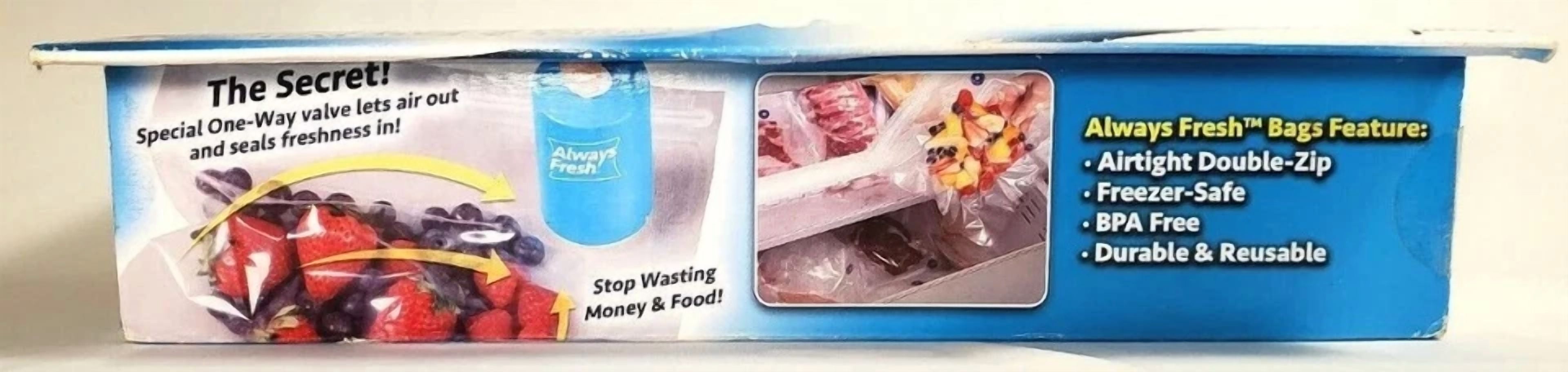 Knack Vacuum Food Sealer System with Reusable Storage Bags (4 Quart and 2 Gallon Bags) awppz