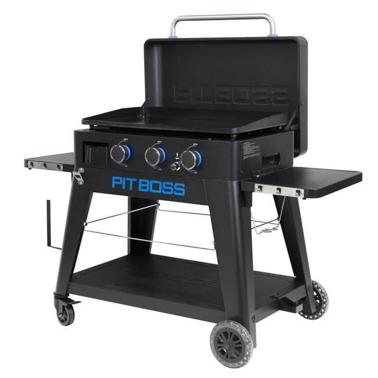 Pit Boss Liquid Propane Outdoor Griddle, Heavy-Duty Cooking Surface (Black, 36000 BTU) pb1ef