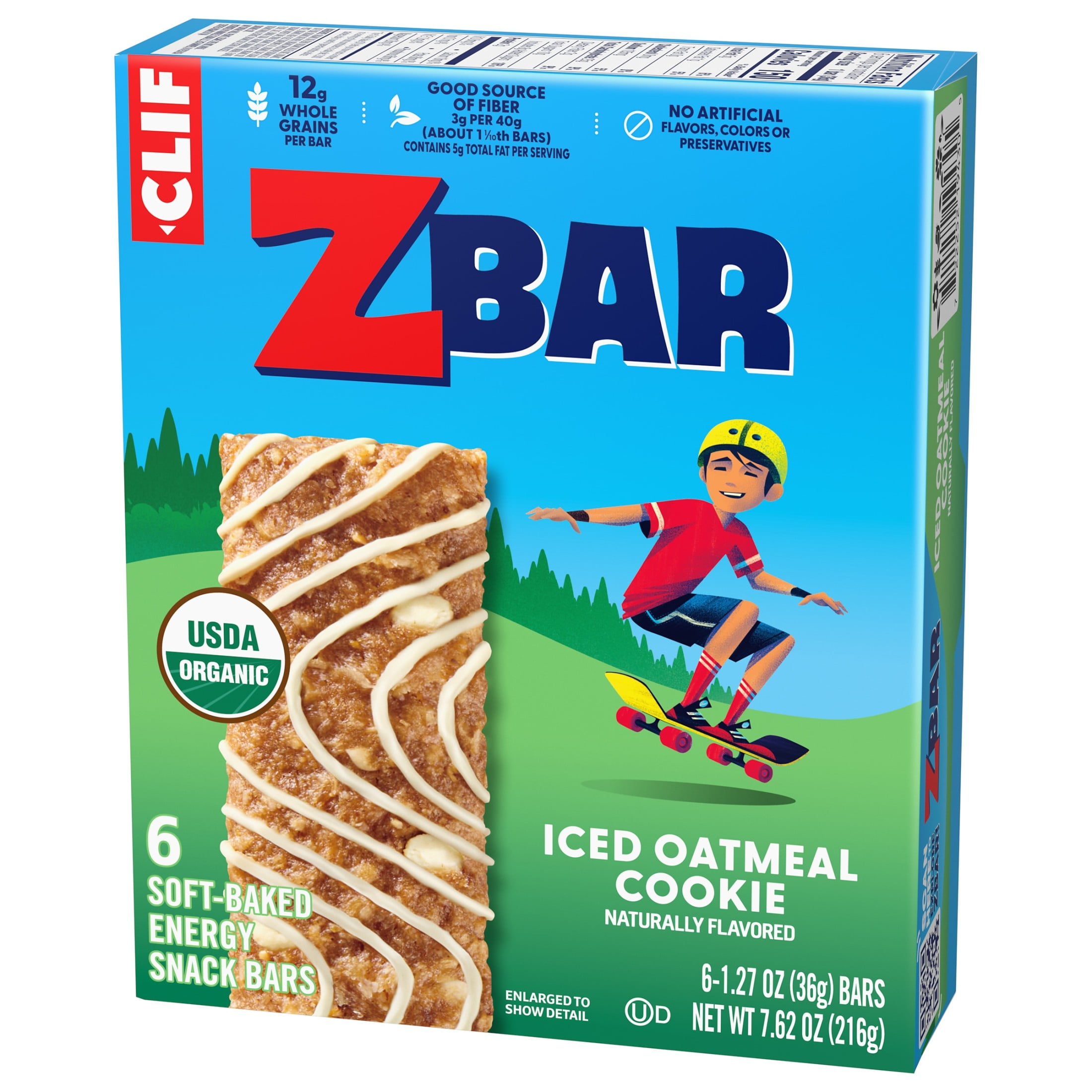 Zbar Iced Oatmeal Cookie Soft-Baked Organic Energy Snack Bars (6 count, 9 pack) vfync