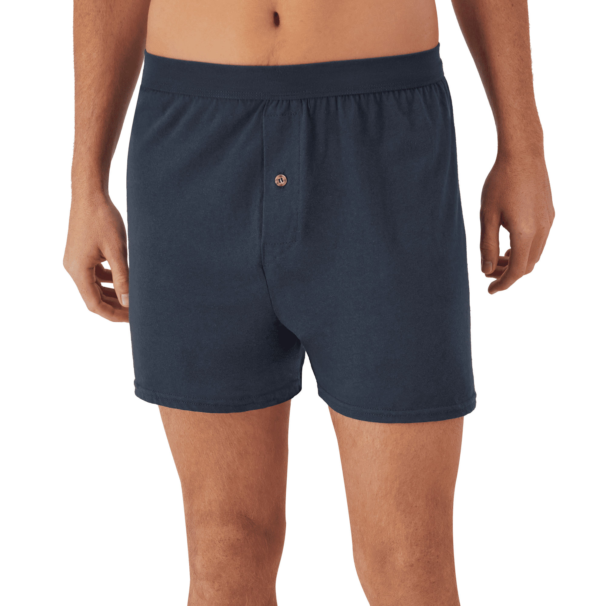 Hanes Men's Moisture-Wicking Knit Jersey Boxer Underwear (Assorted Colors, 6-Pack) ok2du