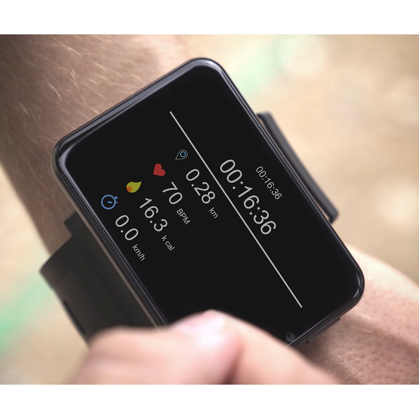 LEMFO 4G Smartwatch with 2.86-inch Touchscreen, GPS, WiFi, Bluetooth, 5MP Camera, Heart Rate Monitor (Black, 16GB ROM) 0b063