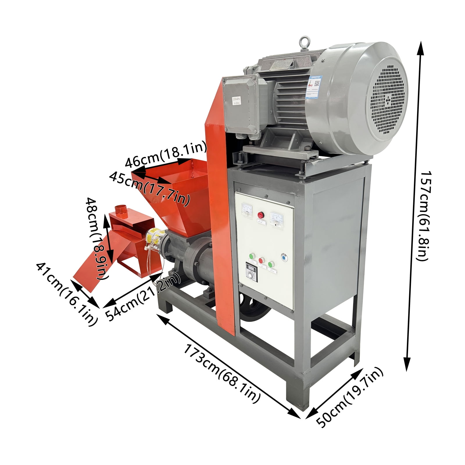Maisutseb Wood Charcoal Briquette Maker Machine (Heavy-Duty, 440 lb/h Output) lrtzf