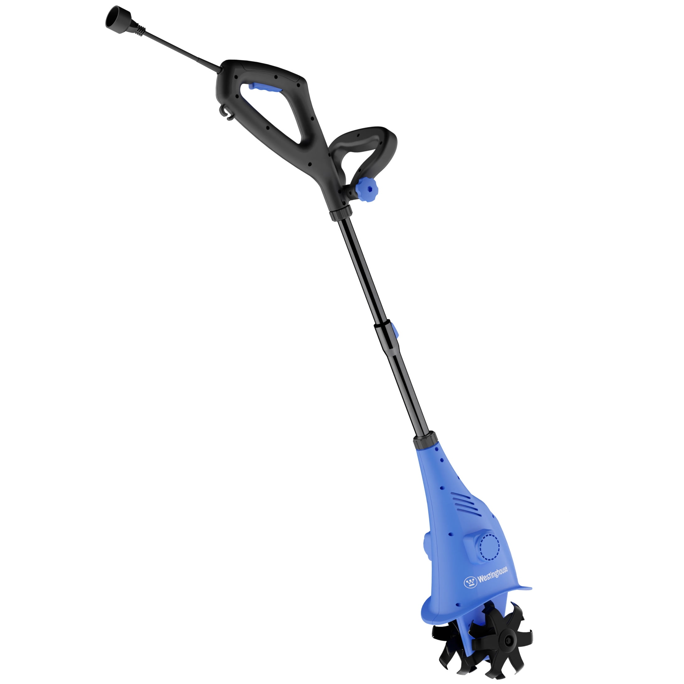 Westinghouse Corded Electric Mini Tiller Cultivator, 2.5 Amp Motor with 4 Steel Blades (6 in Width) xwr4b