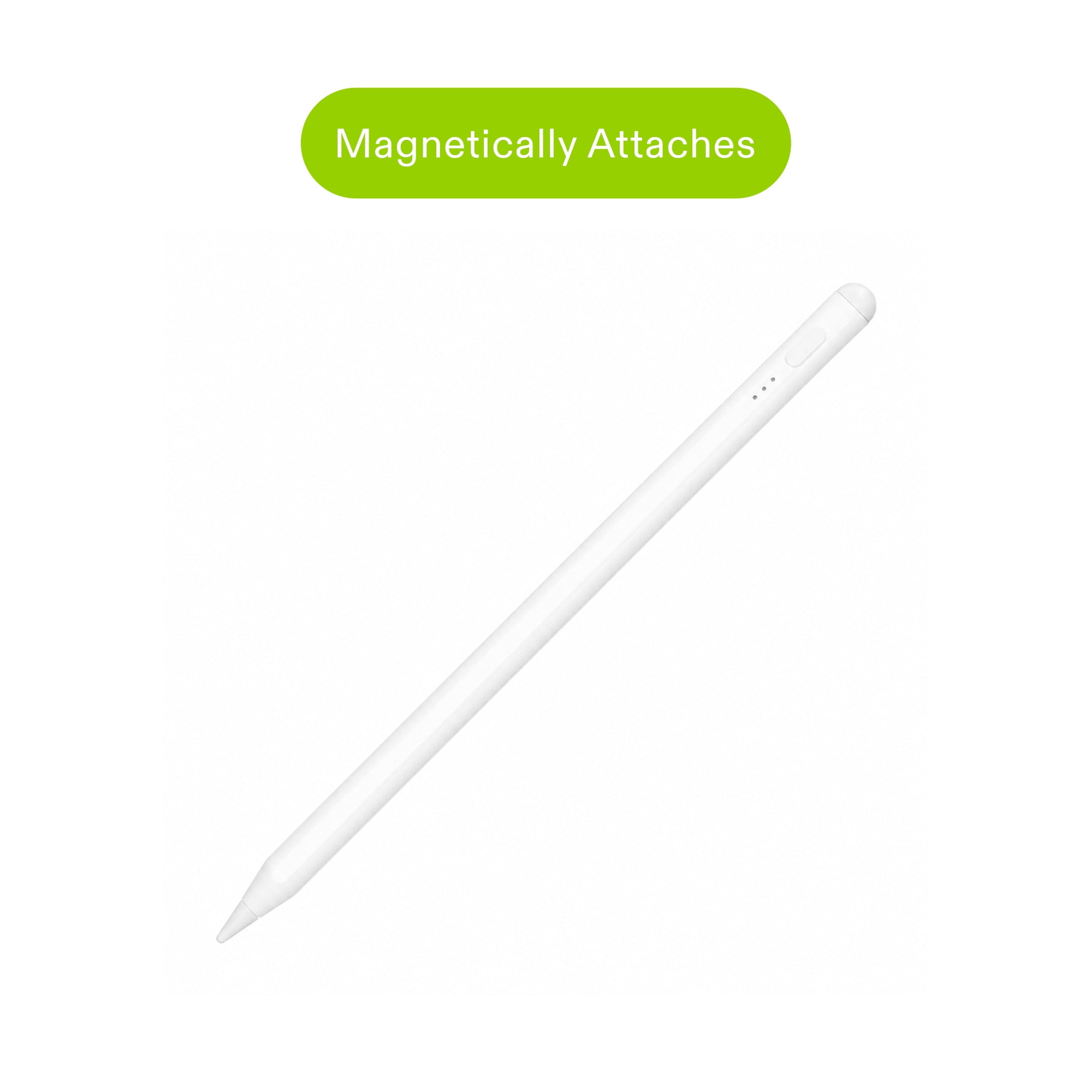 onn. Active Stylus Digital Pencil for Tablets, Precision Fine Tip with Palm Rejection and Tilt Sensitivity (White) 3vckc