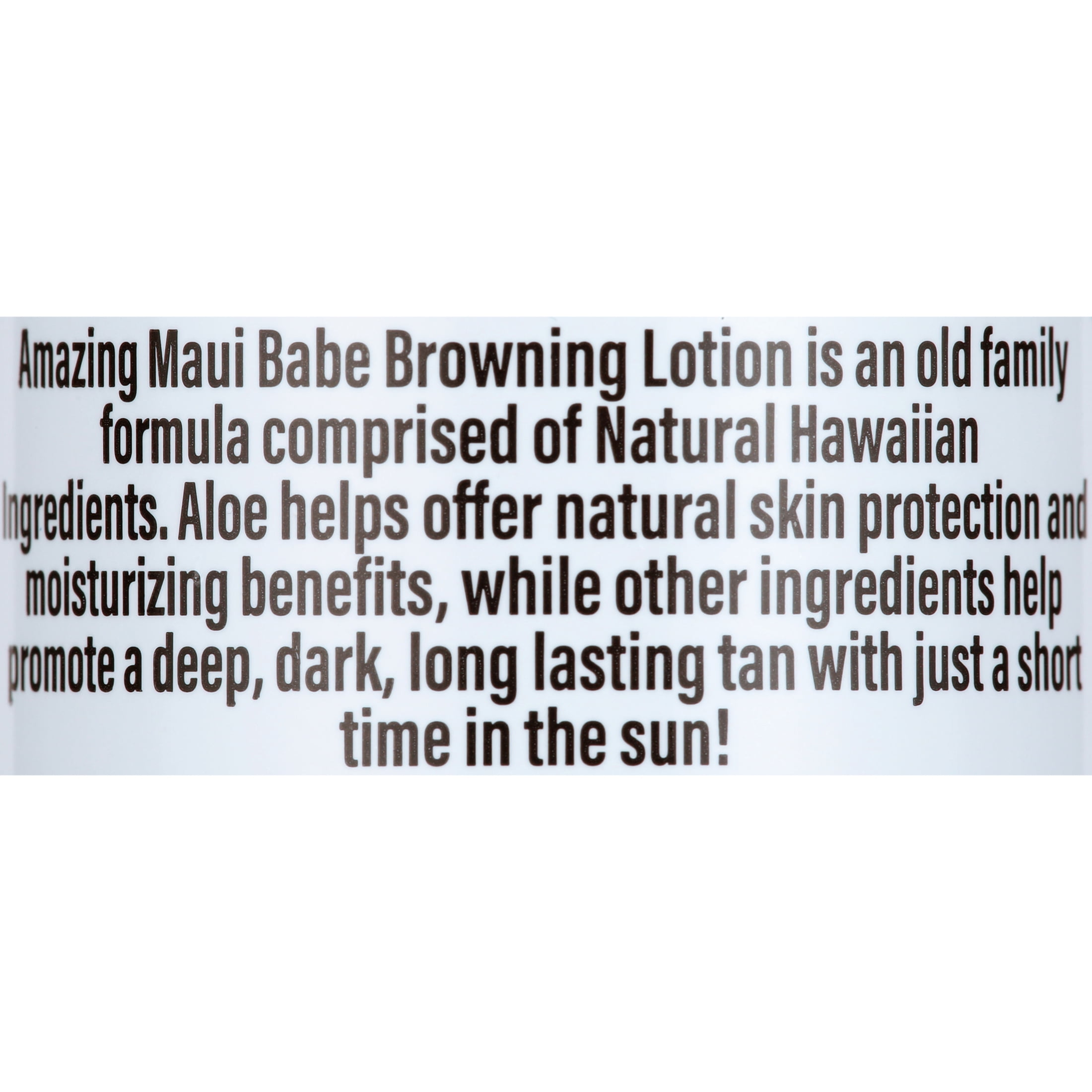 Maui Babe Browning Lotion Sun Tanning Accelerator for Natural Glow (8 oz, 2 Pack) vp10a