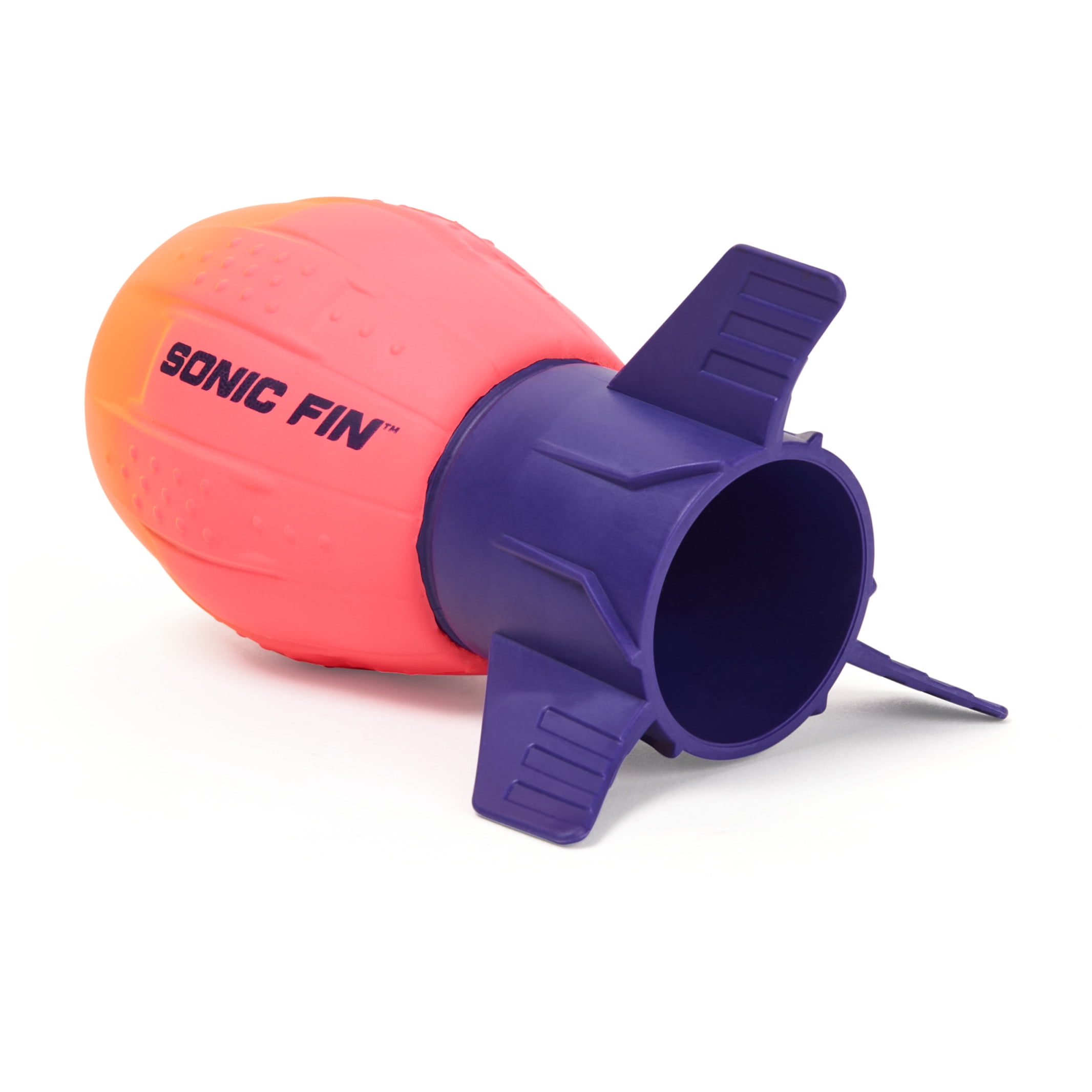 Aerobie Super Sonic Fin Catch Football, Gyroscopic Throwing Toy for Outdoor Play (Blue, 5.25 in) dr38e