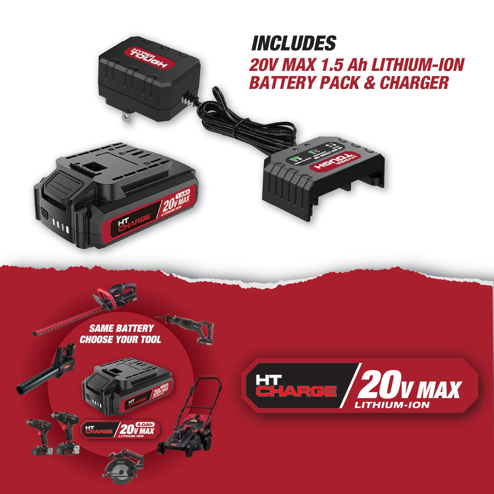 Hyper Tough 20V Max Brushless Cordless Cut-Off Tool with 3-inch Disc (1.5Ah Battery and Charger Included) 9h28z