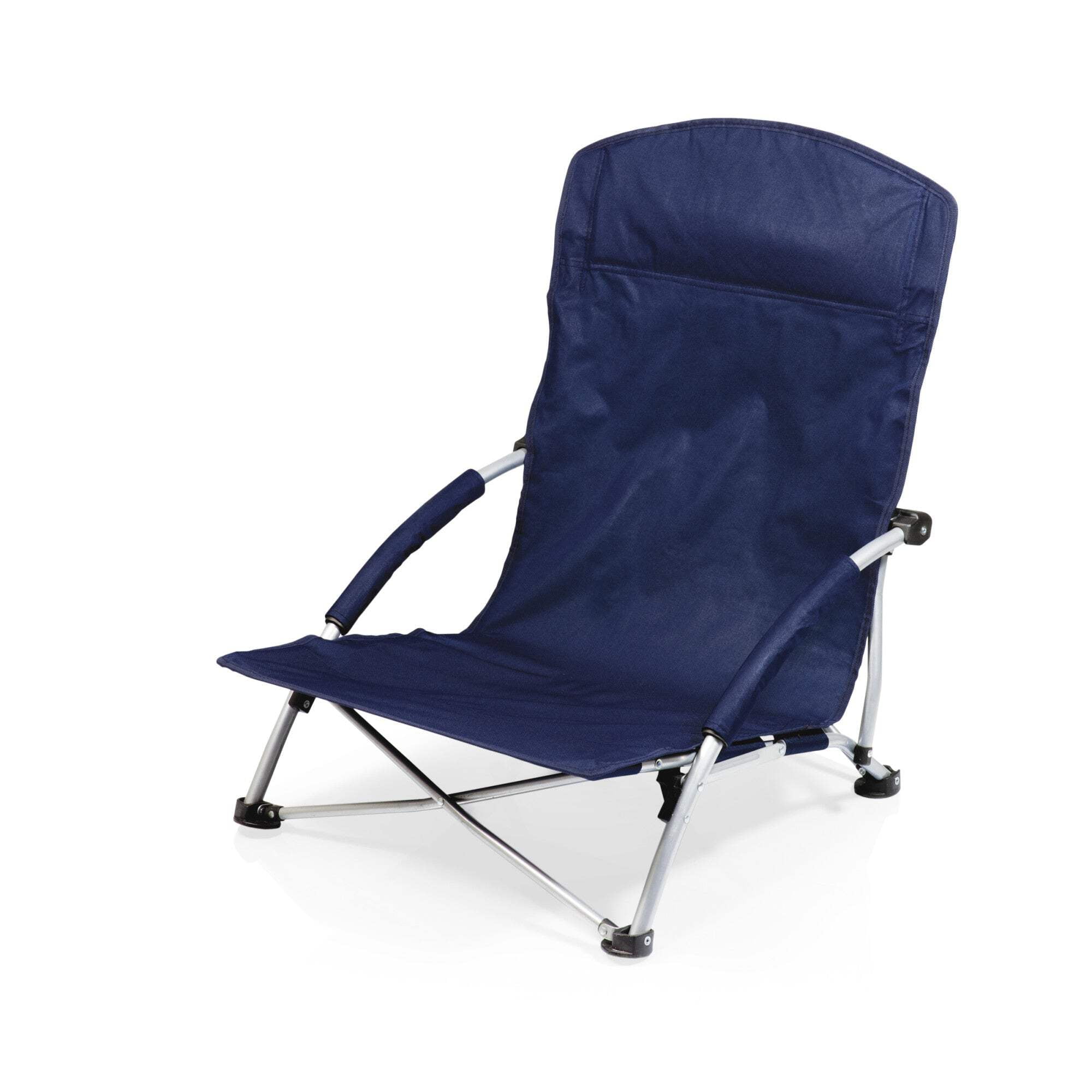 Oniva Tranquility Beach Chair, Portable Folding Low Camp Chair with Carry Bag (Blue) euttz