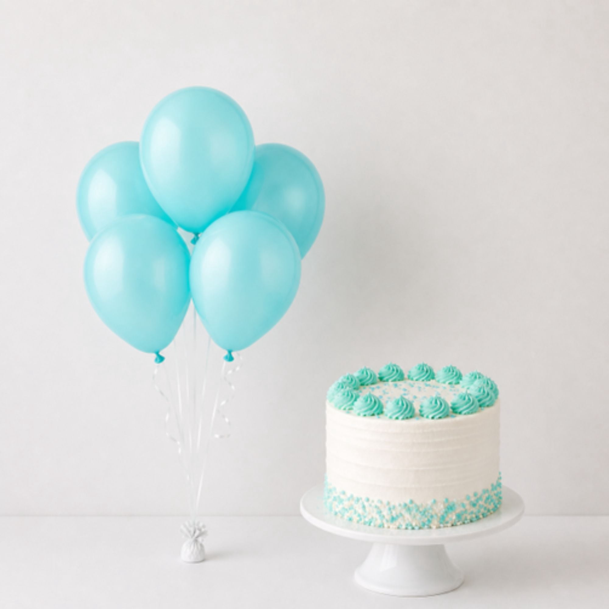 Way To Celebrate Latex Party Balloons (Teal, 15 Pieces, 12 in) d9u46