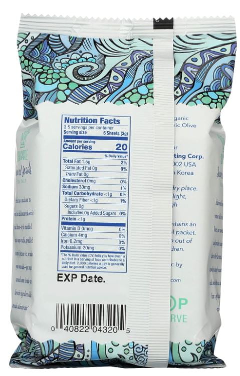 Sea Castle Roasted Seaweed Snacks Crispy Savory Healthy Snack (2 Pack, 0.35 oz) 46ngd