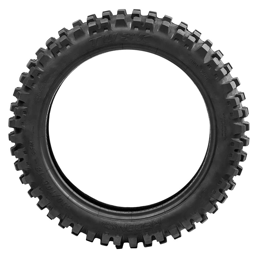 Tusk Recon Hybrid Off-Road Motorcycle Tire (Black, 110/100-18) ot7ka