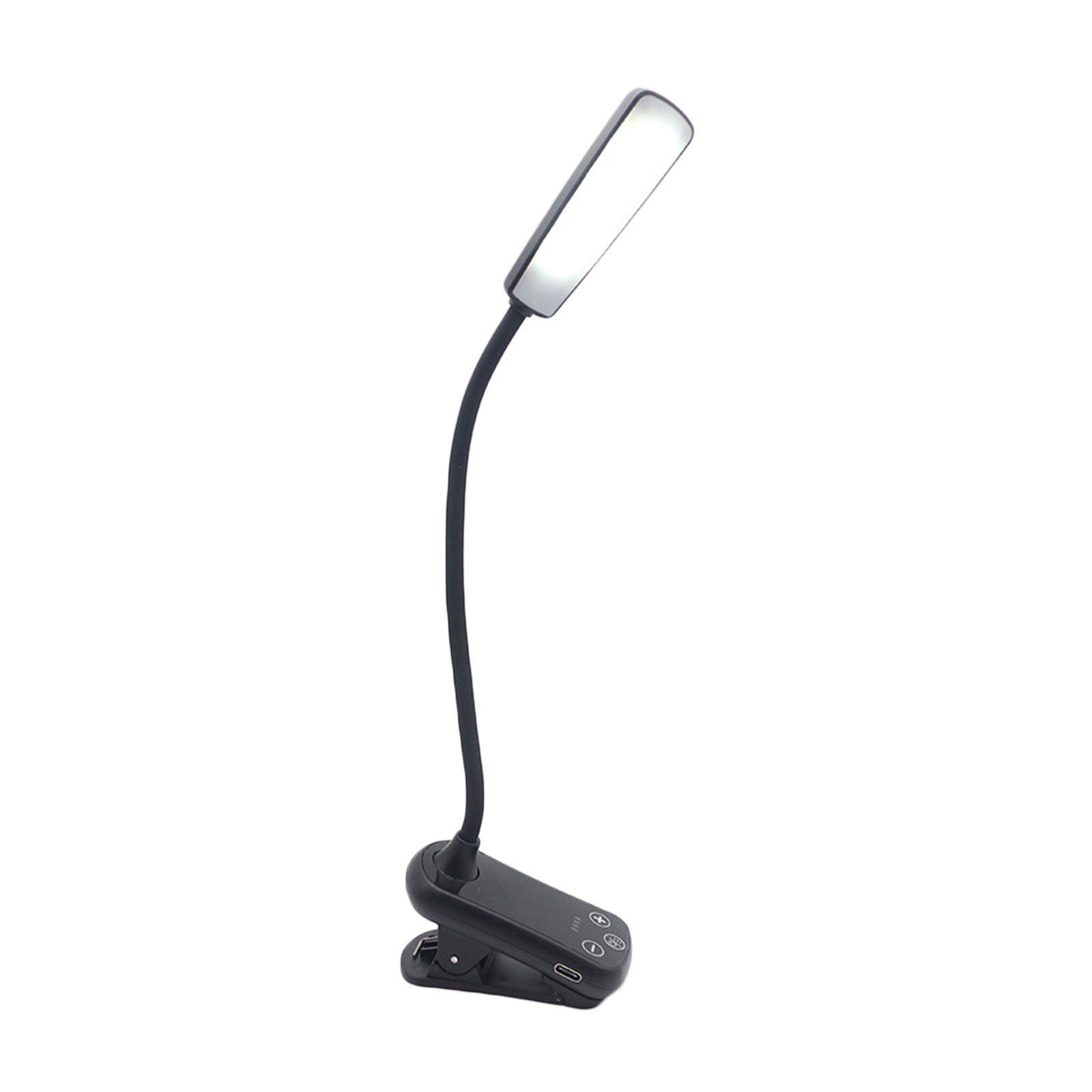 SGCYLOWQ LED Rechargeable Reading Light, Clip-on Book Lamp for Bed Headboard (Black, 1 Pack) 9dp1r
