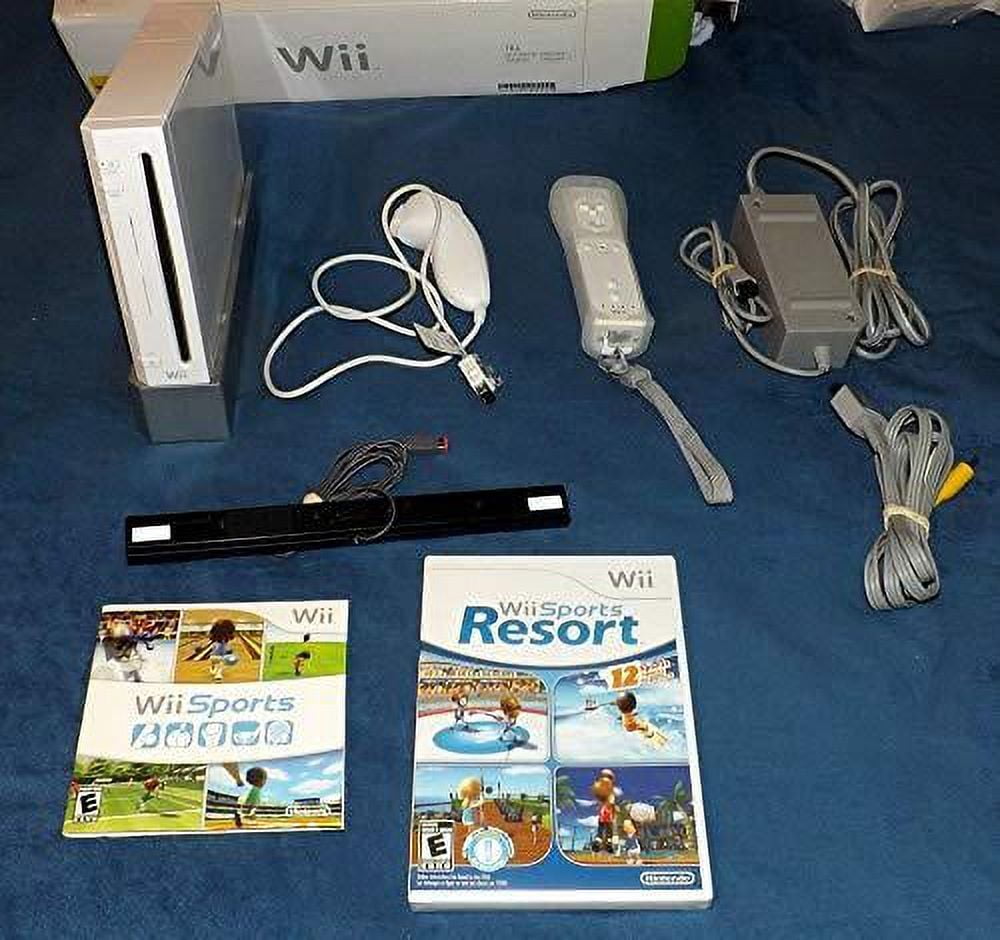 Nintendo Wii Sports & Resort Special Value Edition Console Bundle (1 Controller, 2 Games) s5m23