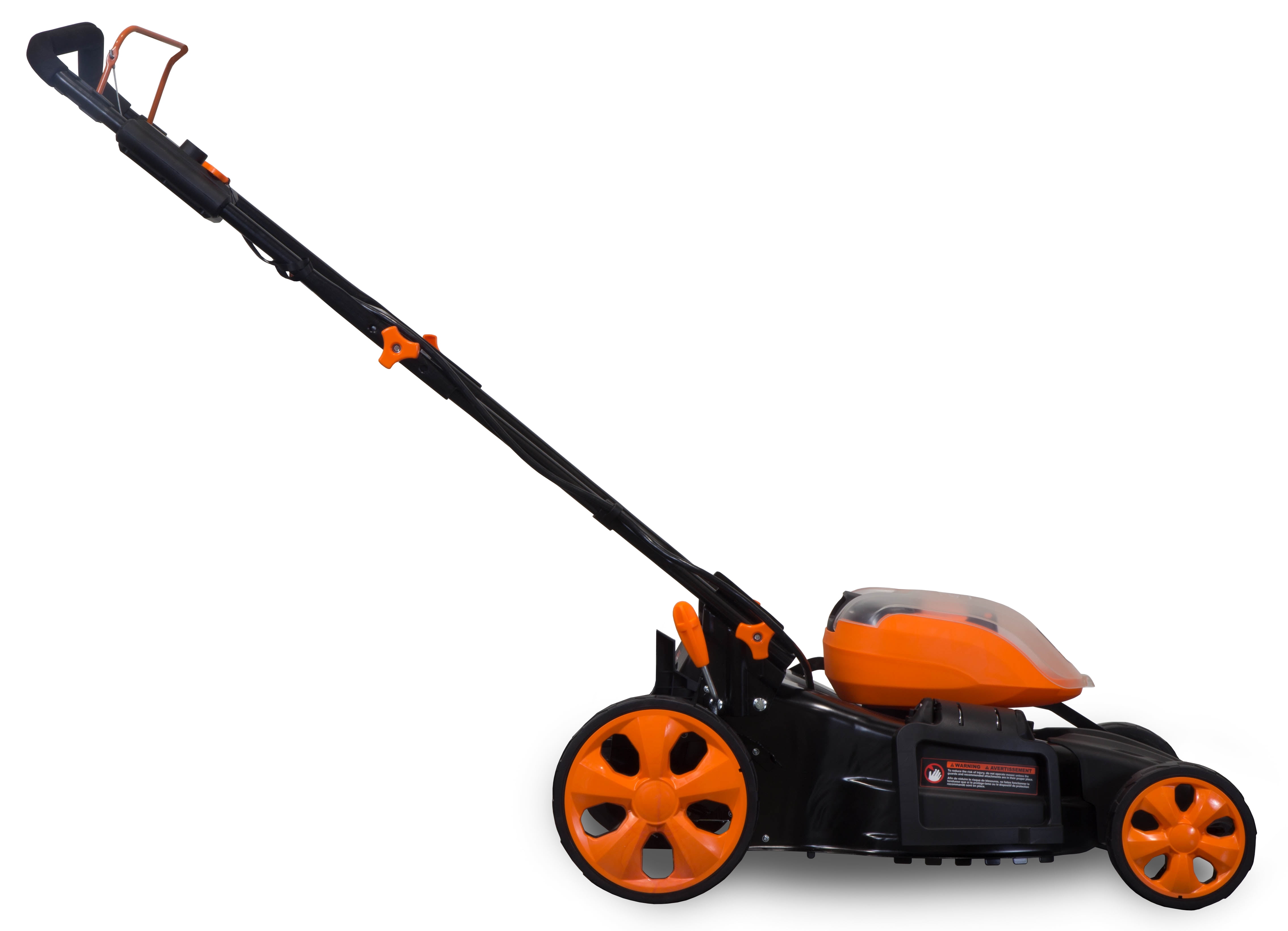 WEN 40V Max Lithium Ion 19-Inch Cordless 3-in-1 Lawn Mower with Dual Batteries and 16-Gallon Collection Bag (Black, 19 in) jqh0z