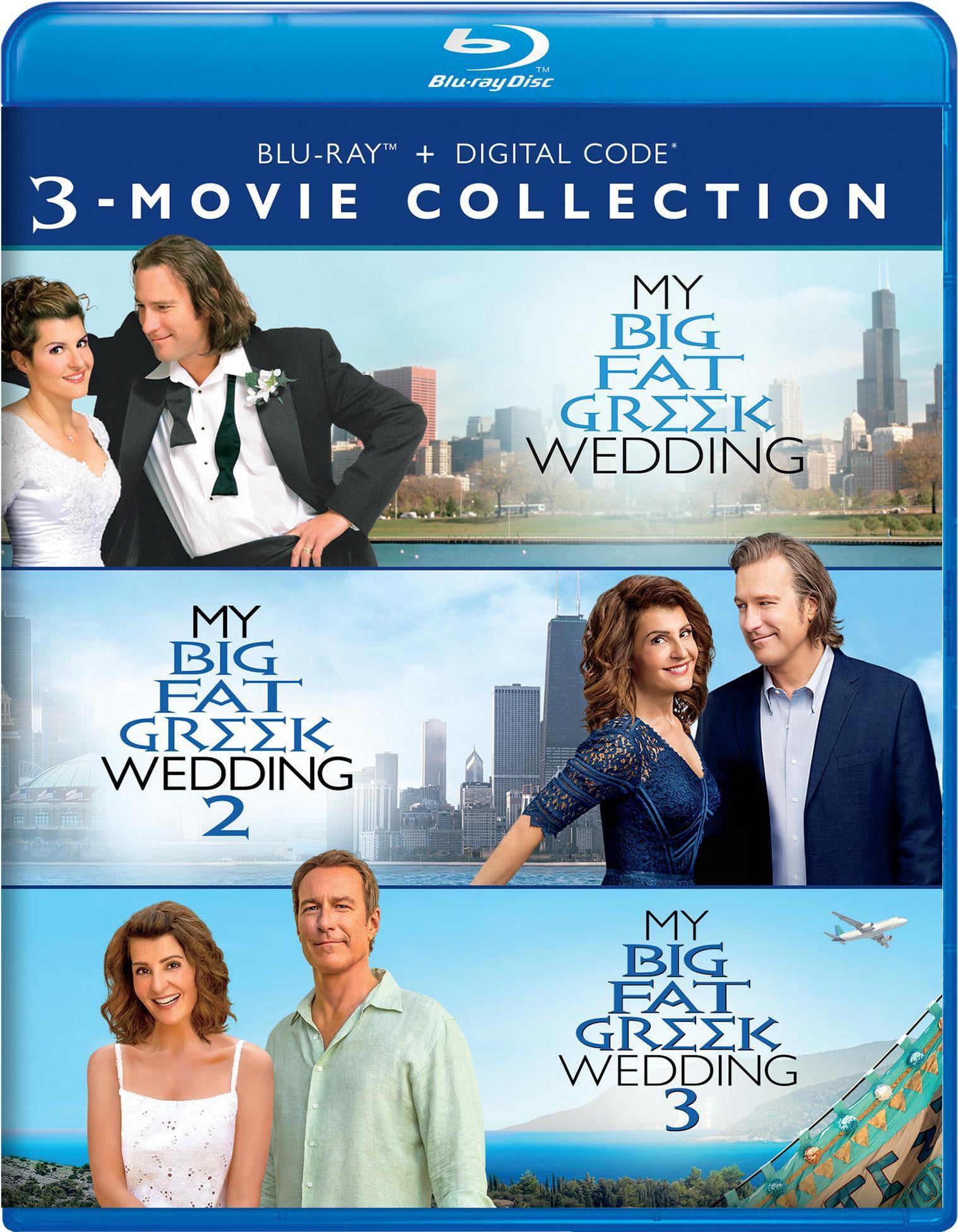 SDS My Big Fat Greek Wedding 3-Movie Collection (Blu-ray + Digital Copy, 3 Disc Set) 00g91