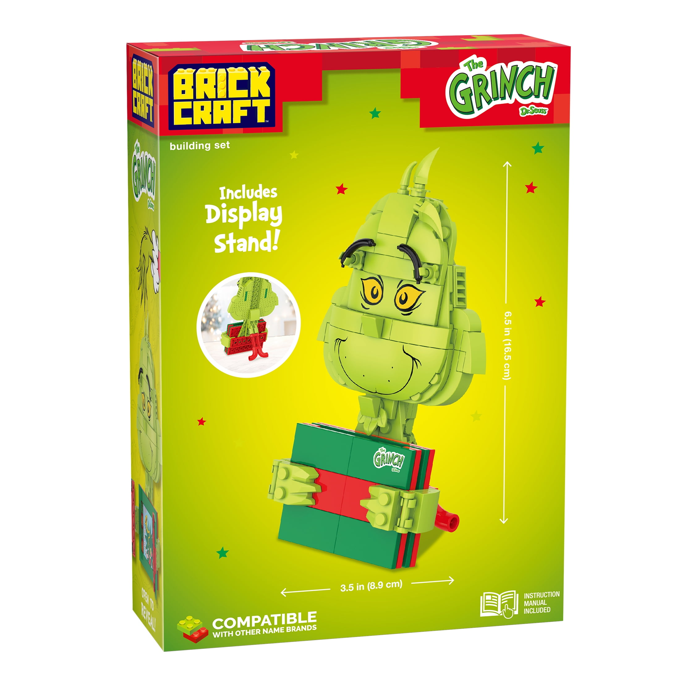 Brickcraft The Grinch Story Time Decoration Building Kit (Holiday Collectible, 138-Piece Set) 8ixmy