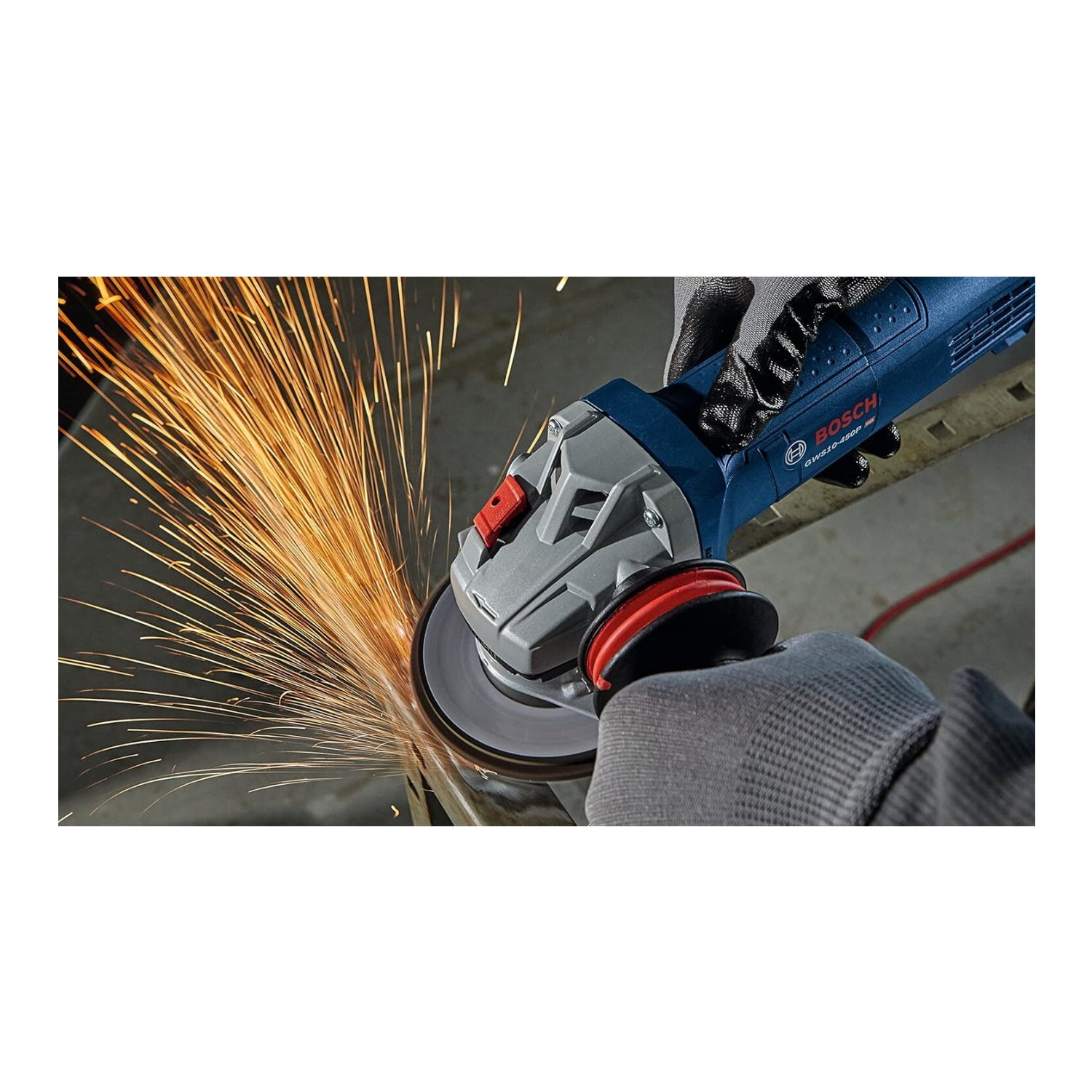 Bosch GWS10-450P Ergonomic Angle Grinder with Paddle Switch (4.5 in, Refurbished) 12cny