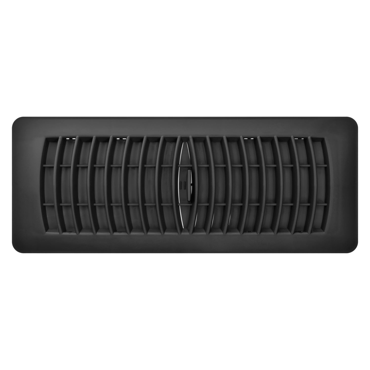 Imperial Louvered Floor Register Vent Cover (Black, 4 in x 12 in) tjjg5