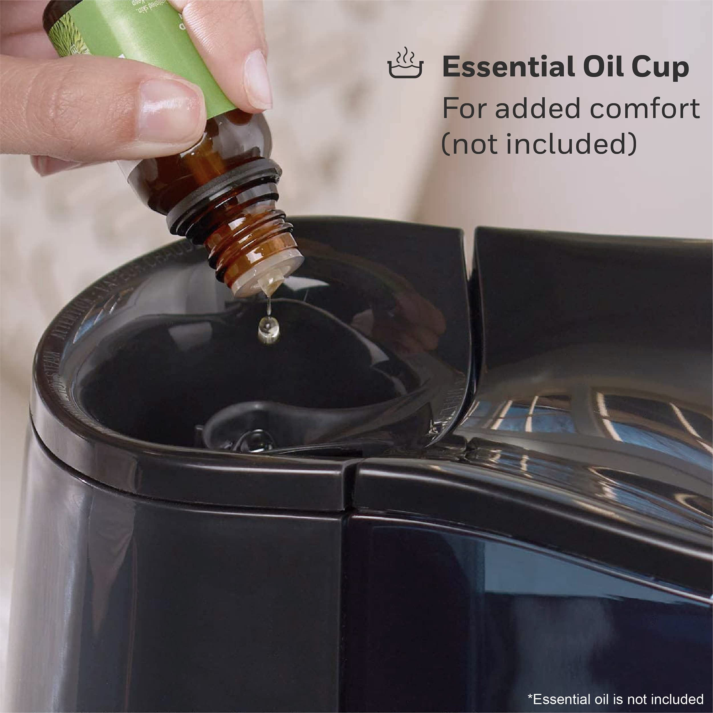 Honeywell Warm Mist Humidifier HWM705B (Filter Free, Quiet Operation, Black, 1 gal) 19mmj