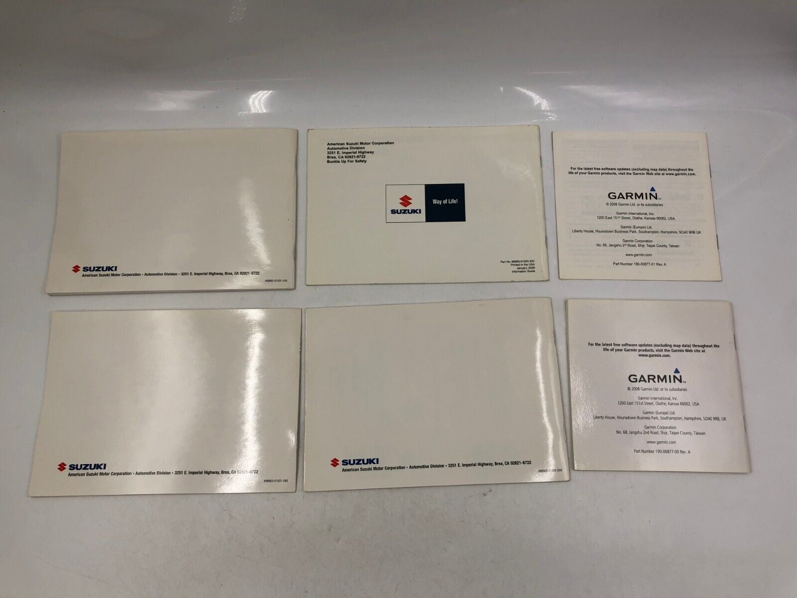 Suzuki 2009 SX4 Owners Manual Handbook Set with Protective Case (OEM) 8t3vc