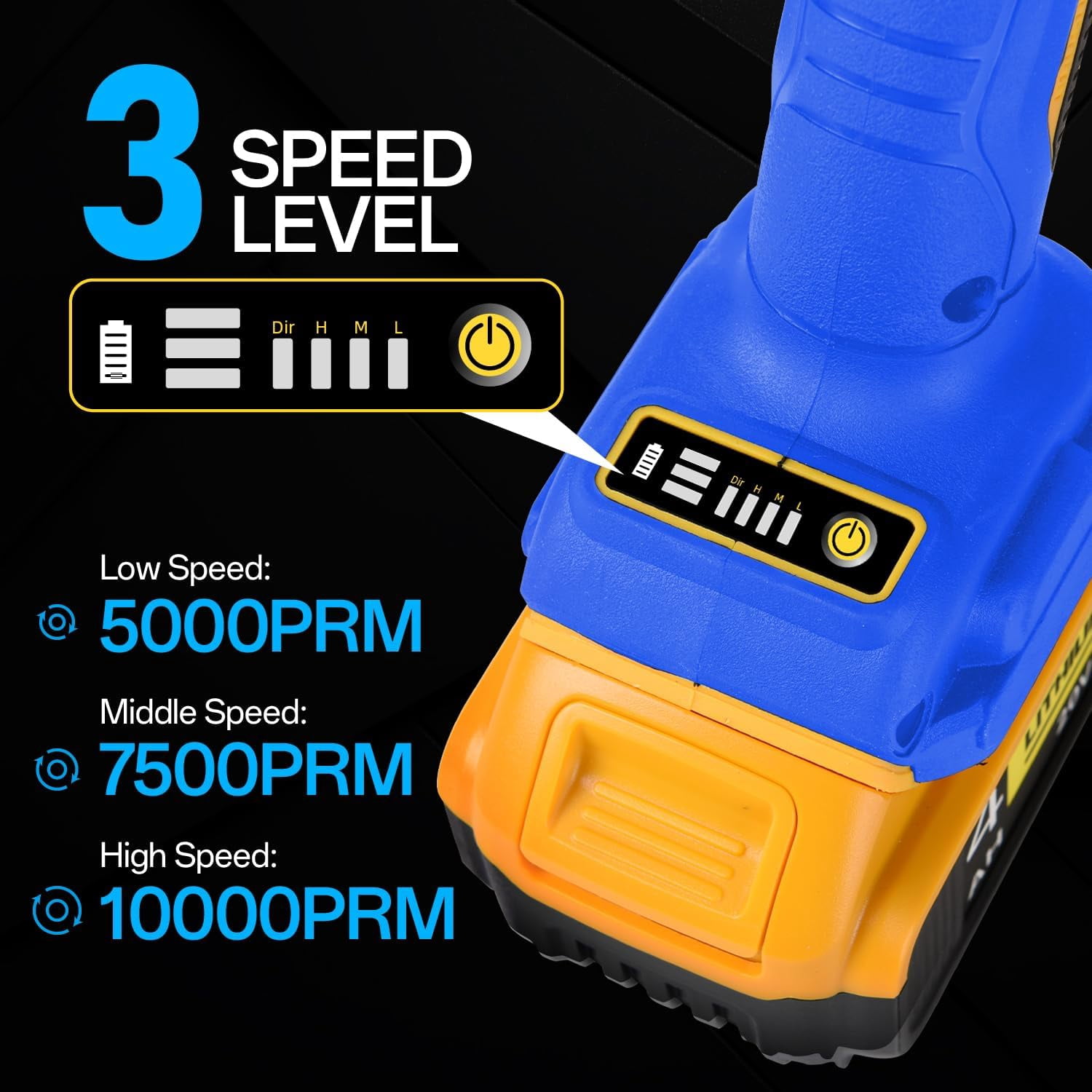 Funnywhale Cordless Angle Grinder for Dewalt 20V Max Battery, Brushless Motor Power Tool for Cutting and Grinding (4.5 in) v3uds