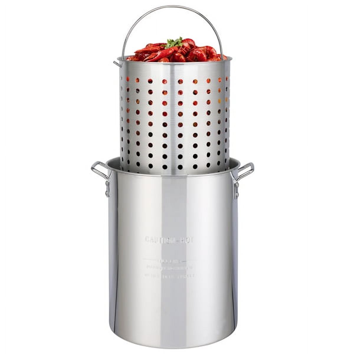 AMEEL Outdoor Gas Fryer Cooking Station with 30qt and 10qt Pots (Black, 13 in x 32 in) o1q1e