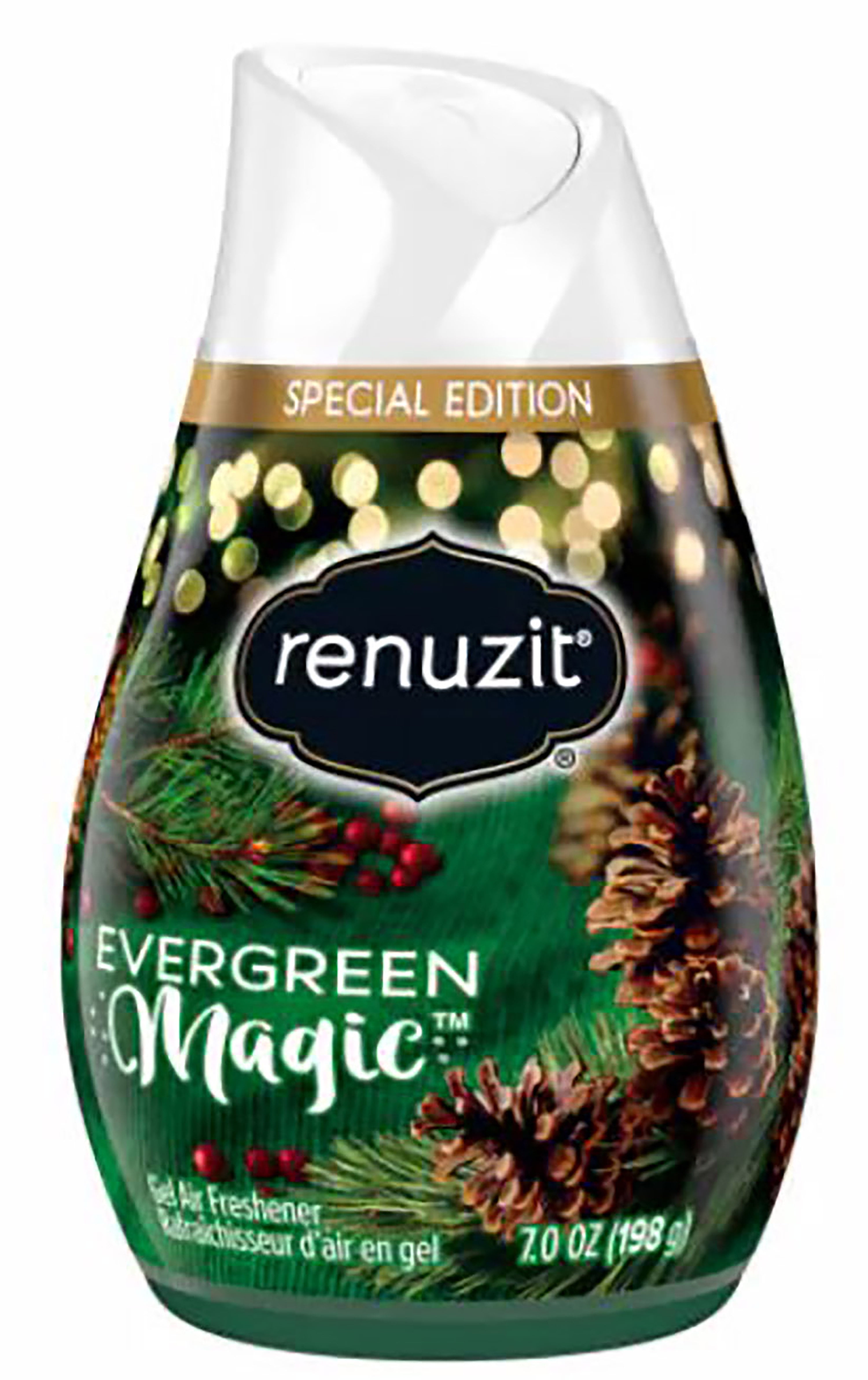 Renuzit Adjustable Air Freshener Cone, Evergreen Magic Scent (7 oz) k4s6e