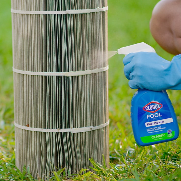 Clorox Pool&Spa Filter Cleaner Spray for Swimming Pools (32 oz) zifo1