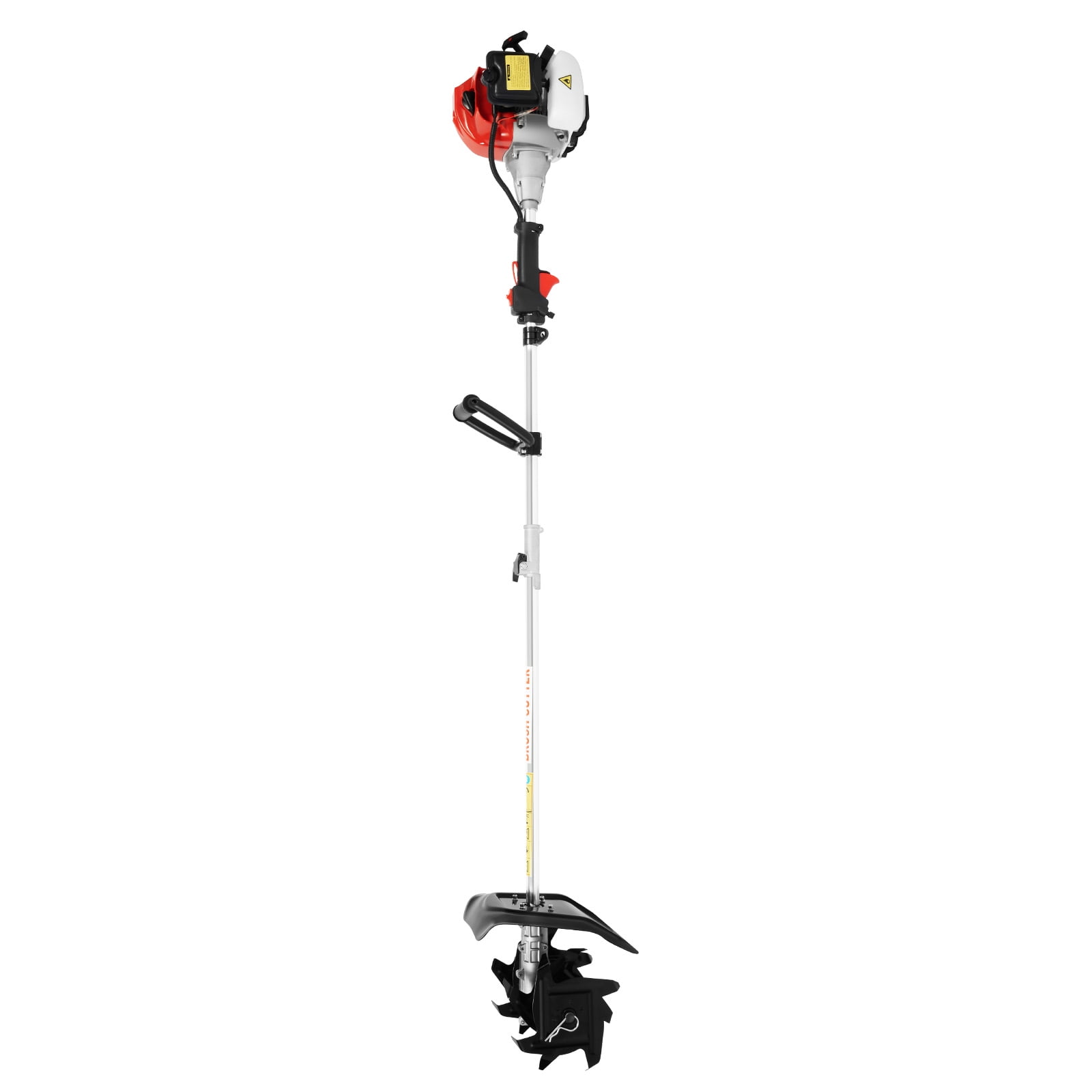 FOGGBET 51.7cc 2-Stroke Gas Powered Mini Tiller Cultivator for Garden and Farm (9 in Width) dgu79